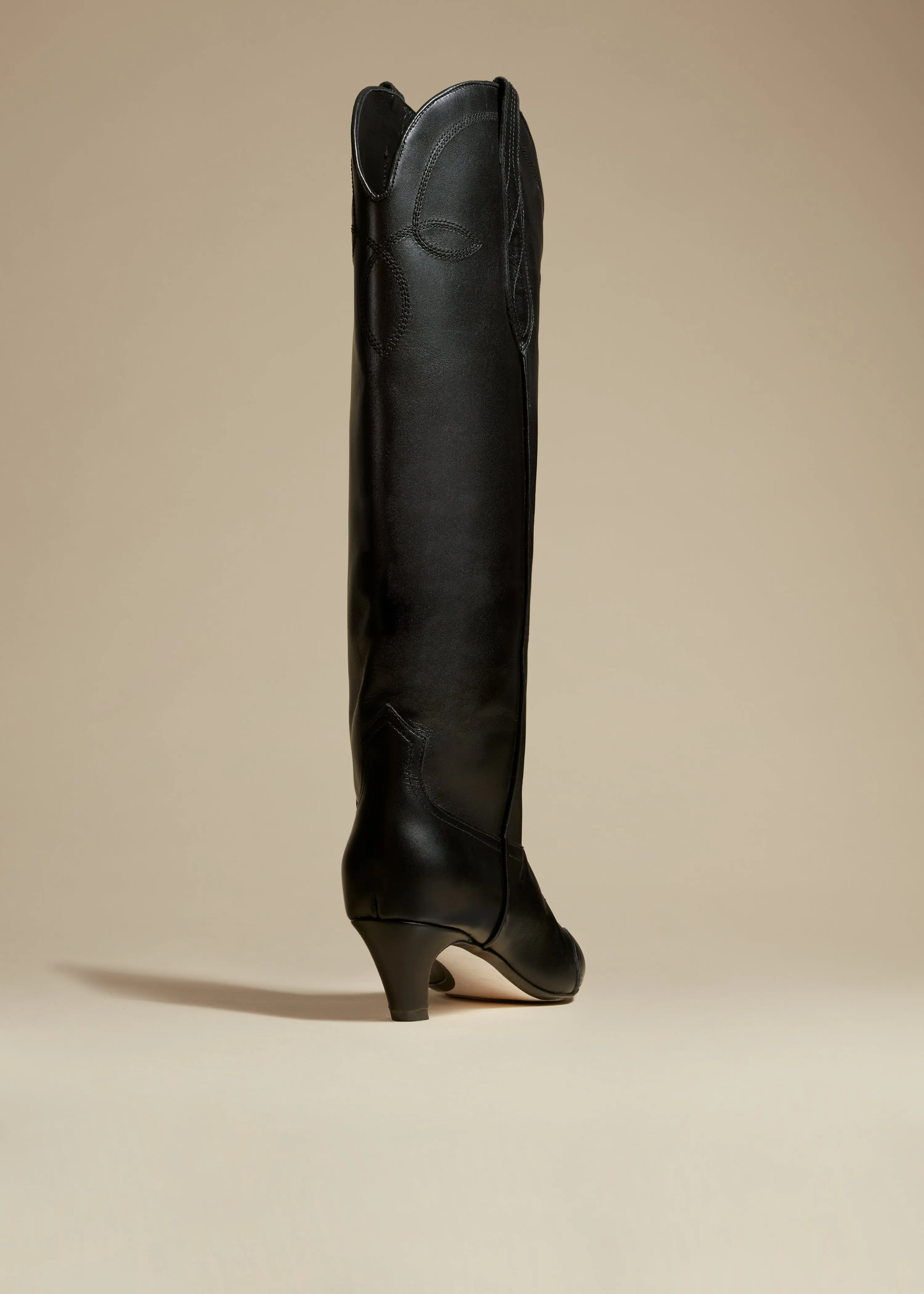 Dallas Knee High Boot in Black Leather sold by KHAITE product image thumbnail 4