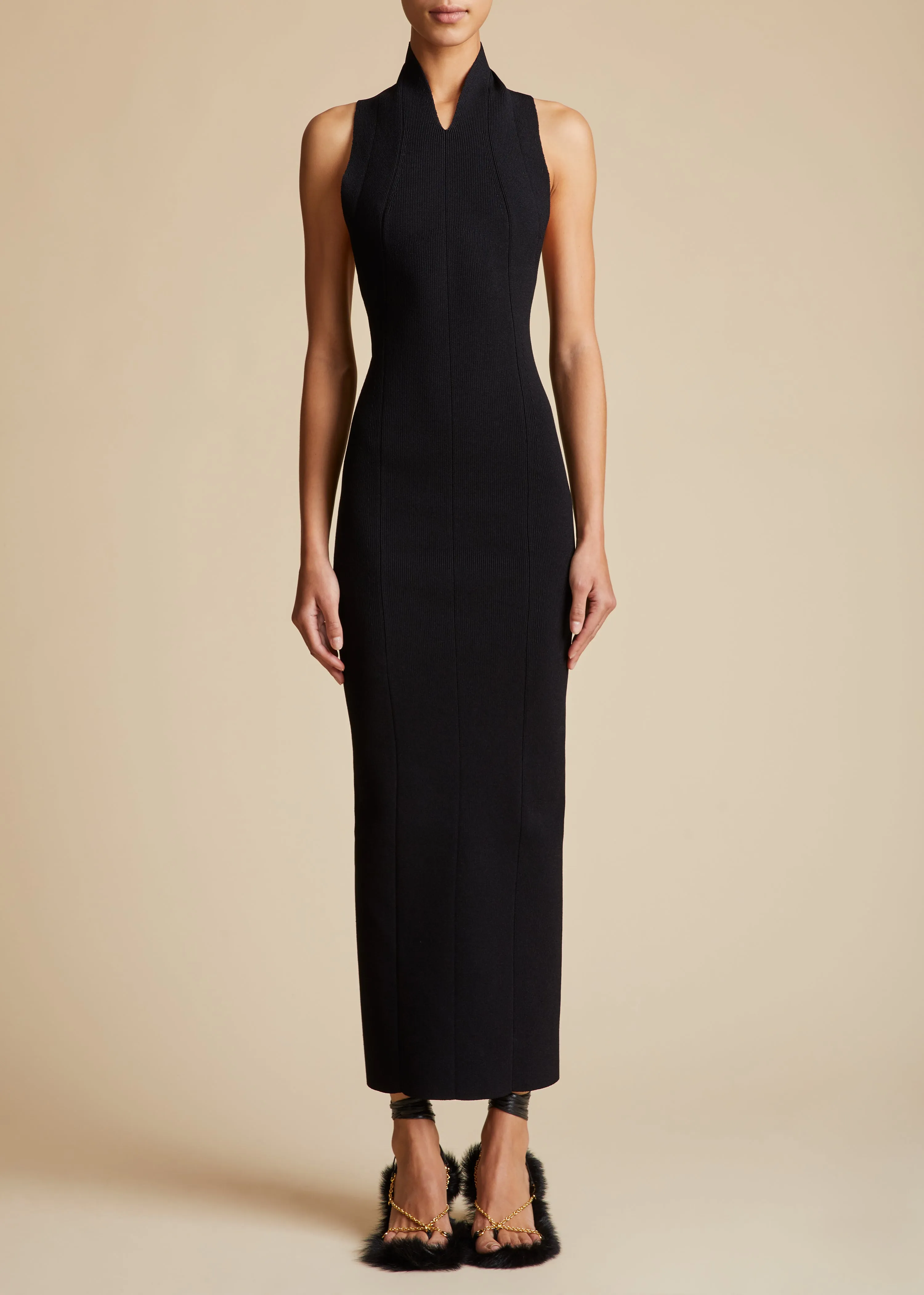 The Amalfi Dress in Black sold by KHAITE product image thumbnail 2