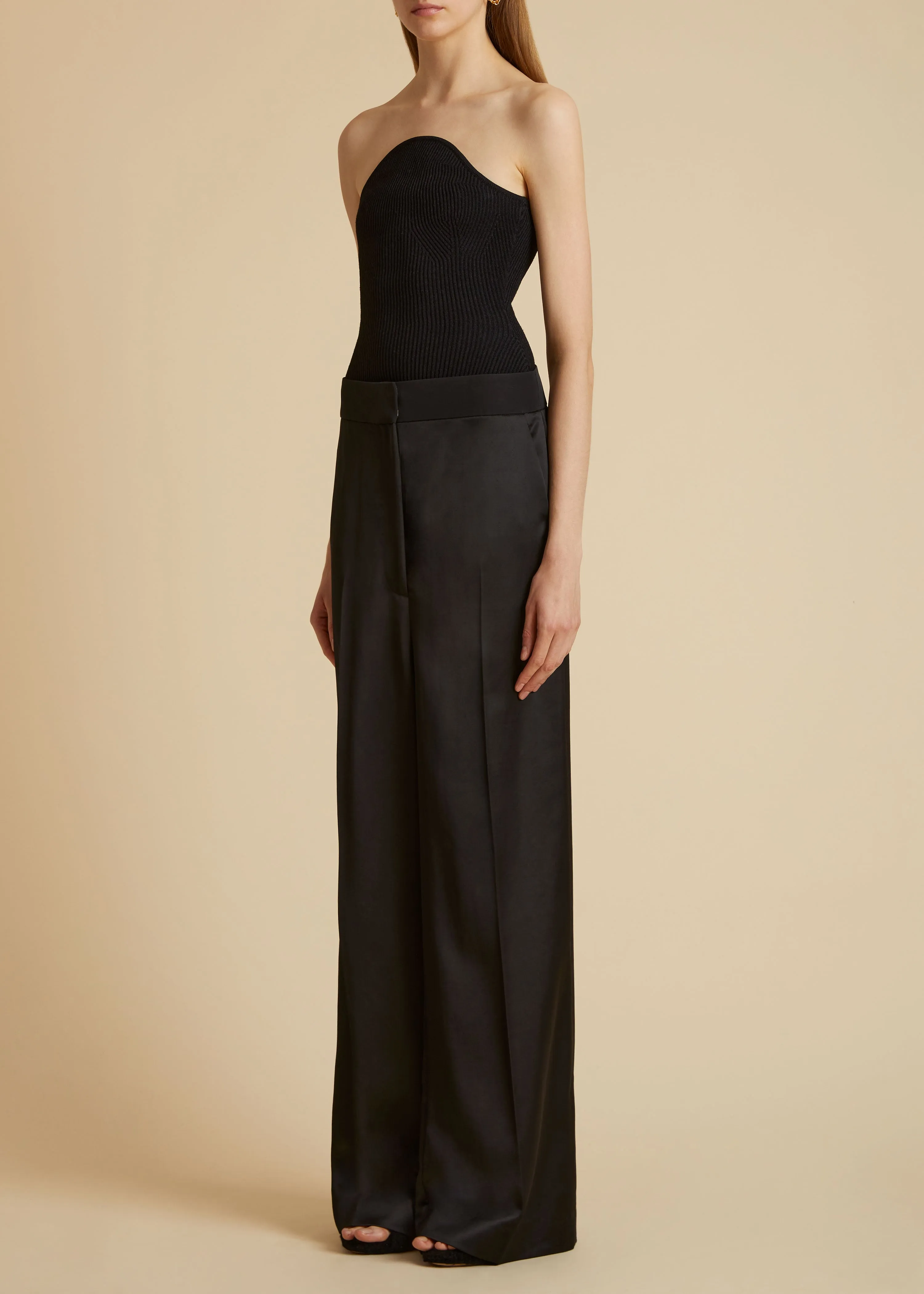 Jericho Top in Black sold by KHAITE product image thumbnail 2