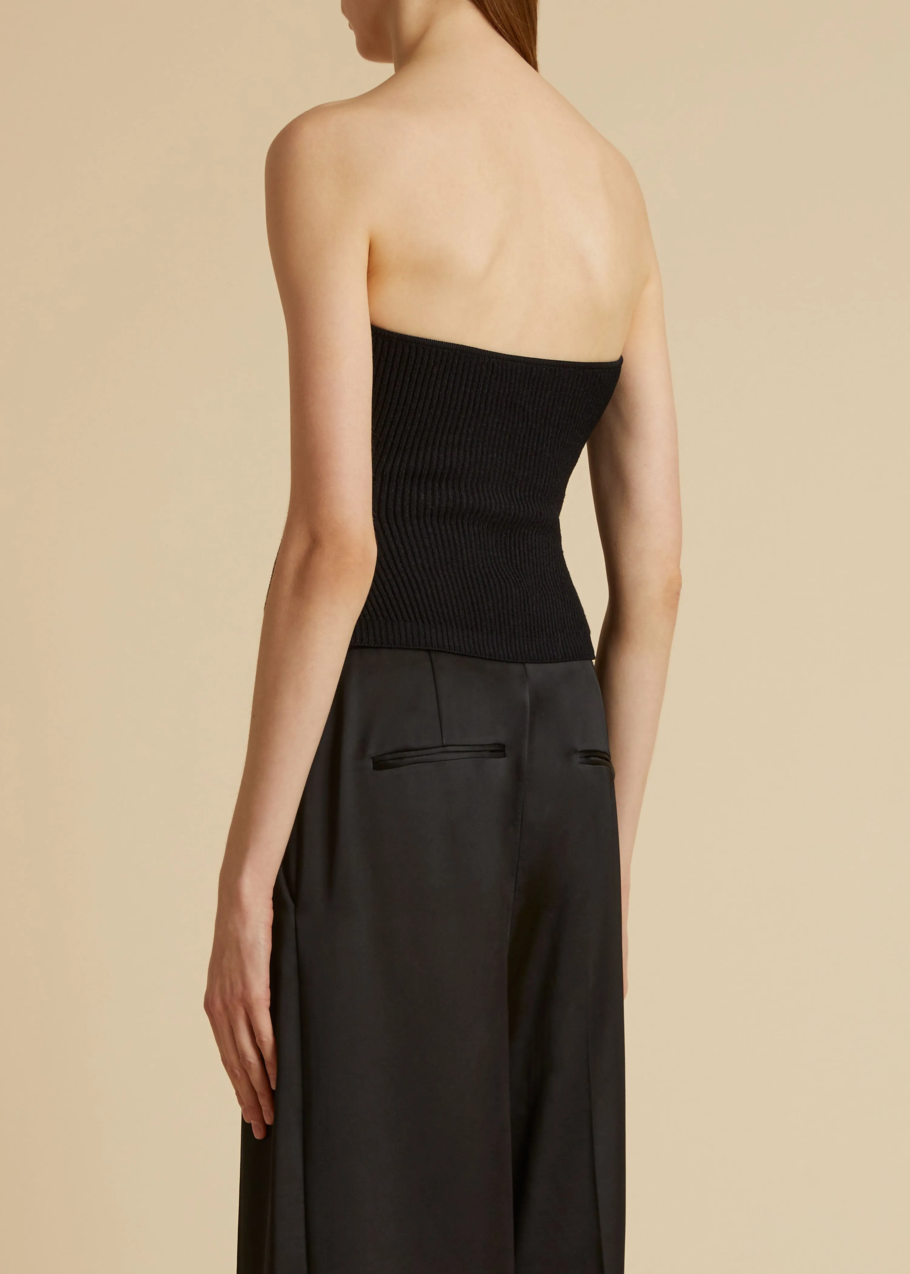 Jericho Top in Black sold by KHAITE product image thumbnail 4