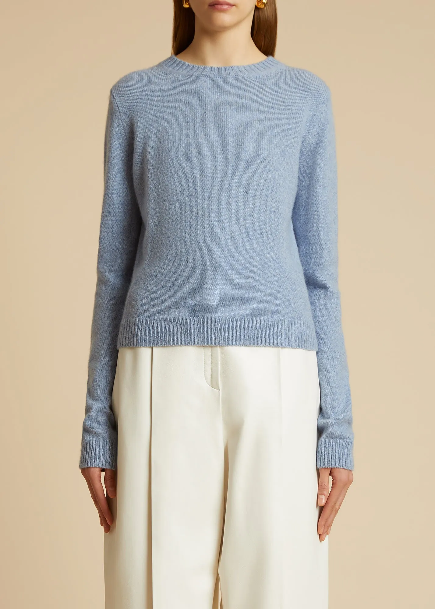 The Diletta Sweater in Polar sold by KHAITE