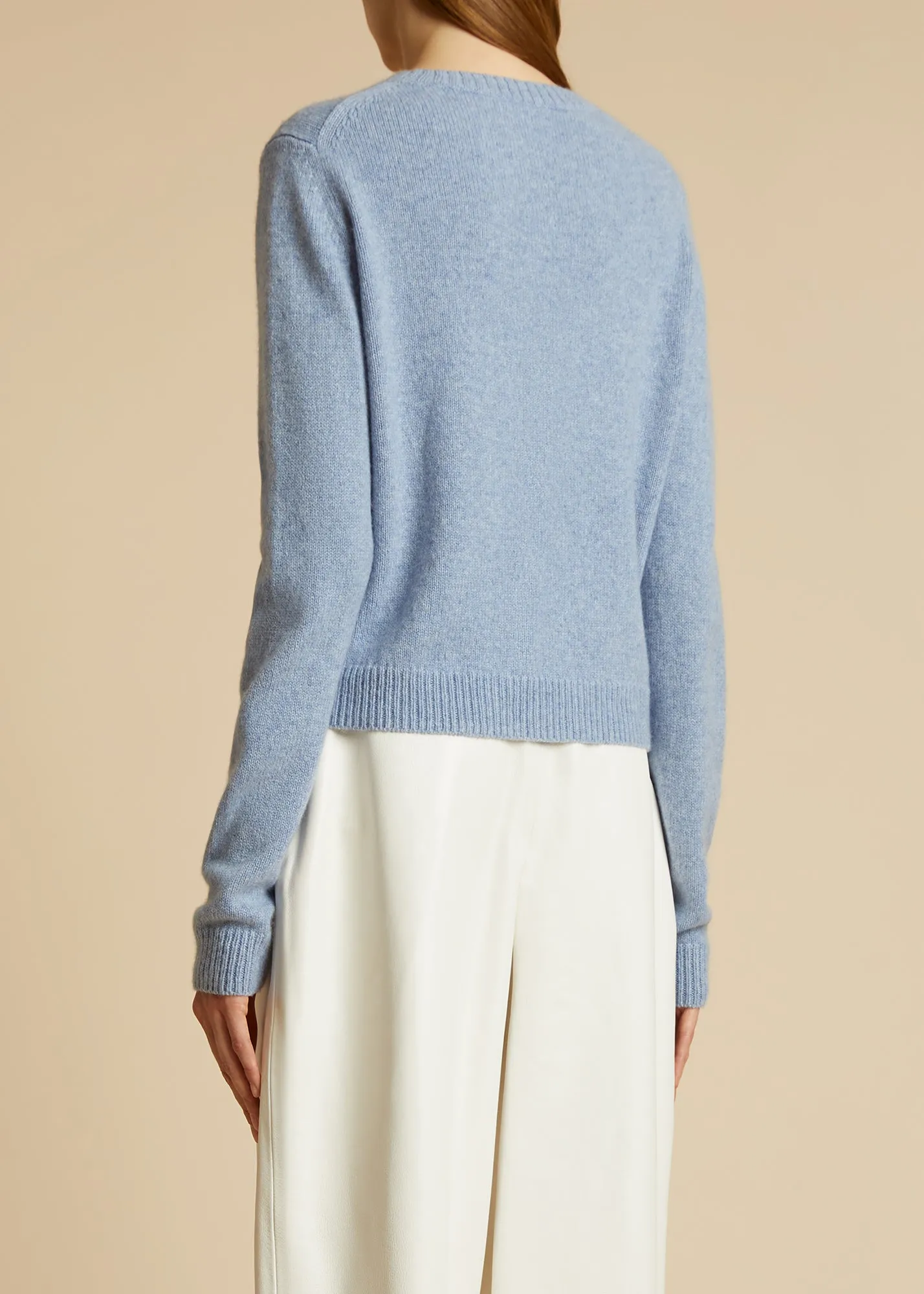 The Diletta Sweater in Polar sold by KHAITE product image thumbnail 3