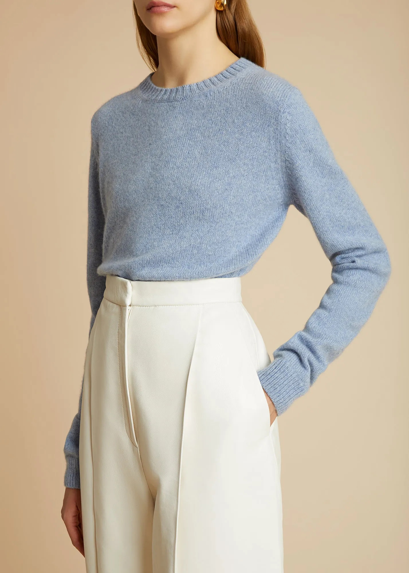 The Diletta Sweater in Polar sold by KHAITE product image thumbnail 4