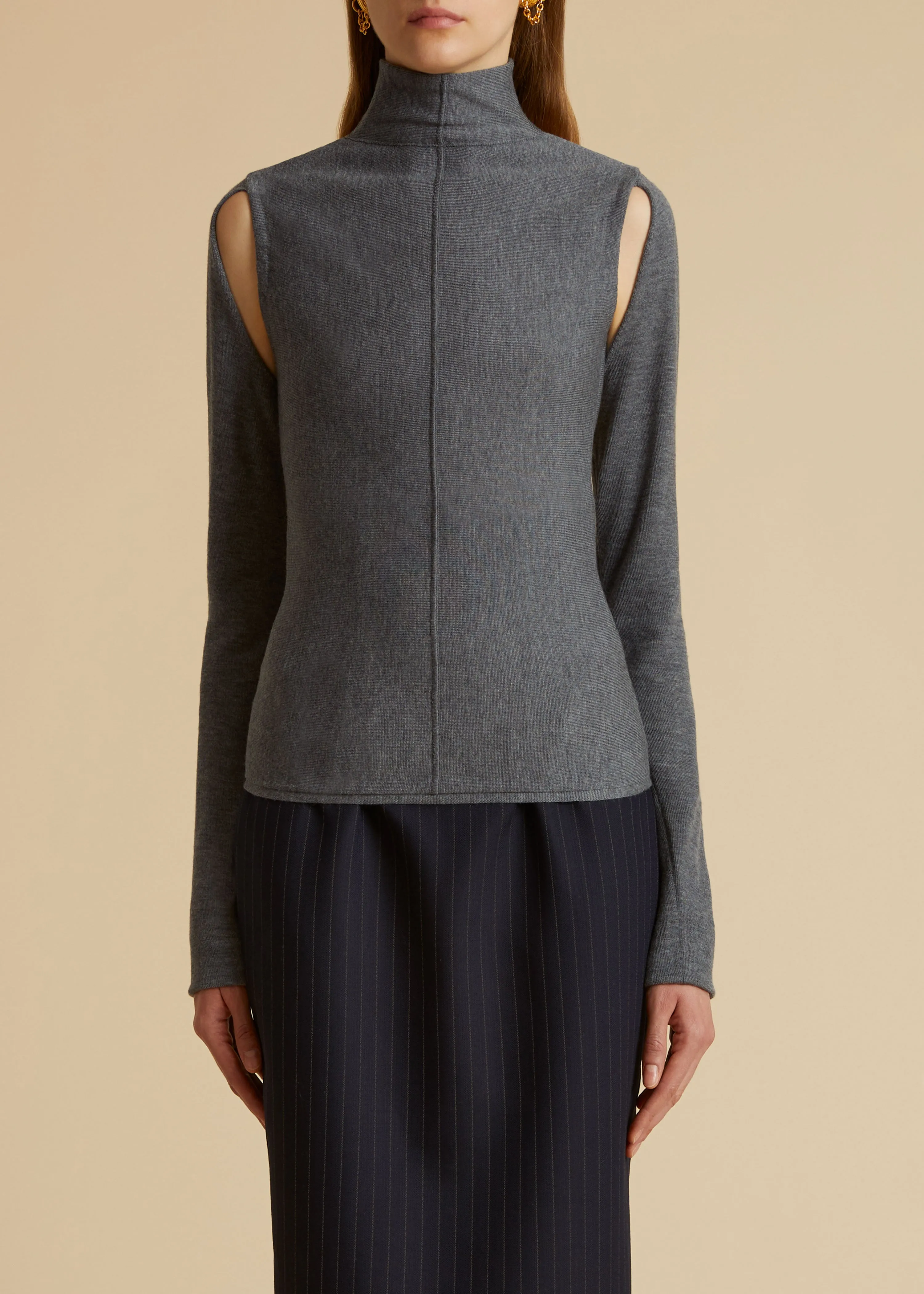 The Marlowe Top in Sterling sold by KHAITE product image thumbnail 2