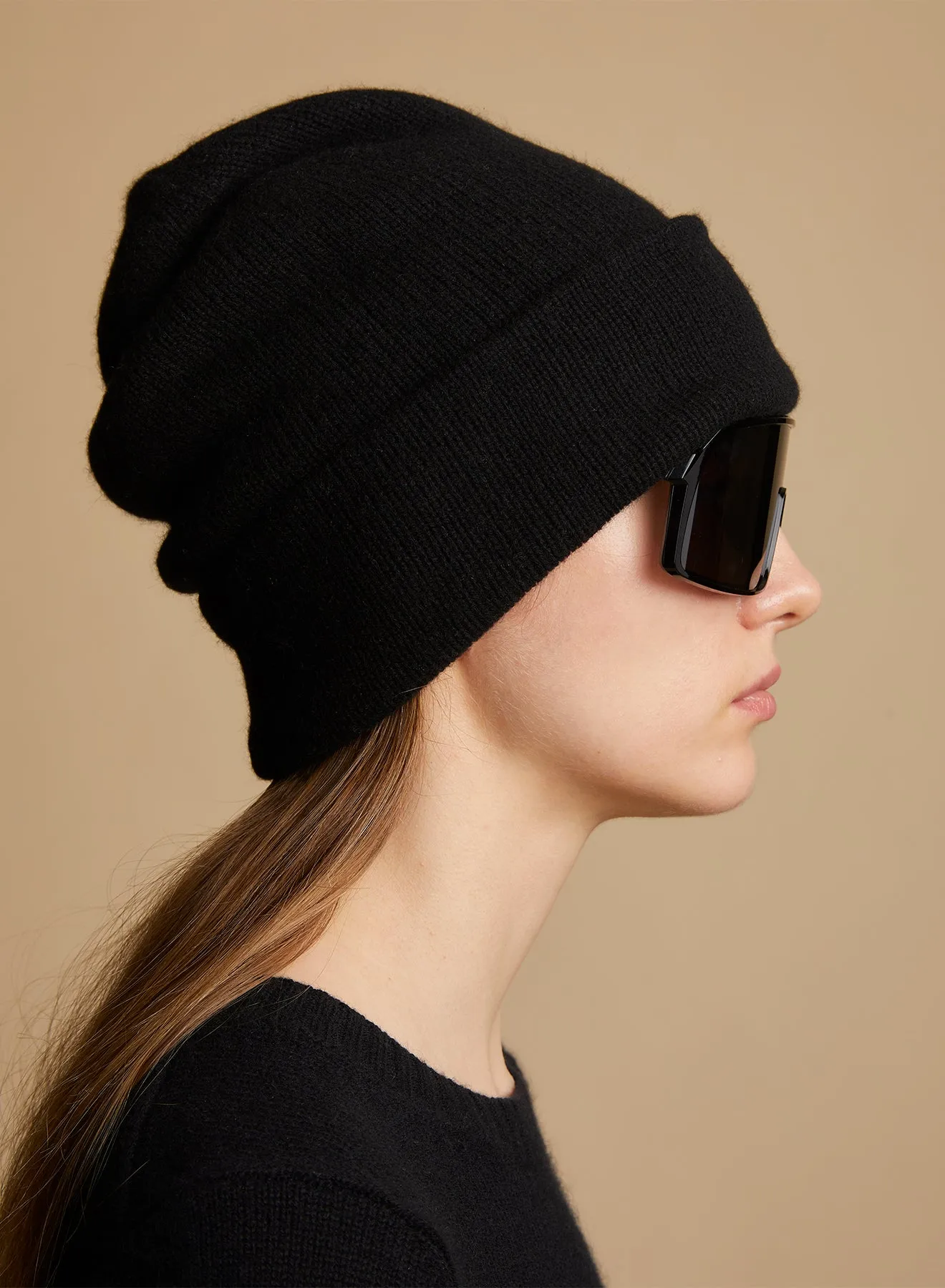 The Sochi Beanie in Black sold by KHAITE product image thumbnail 4