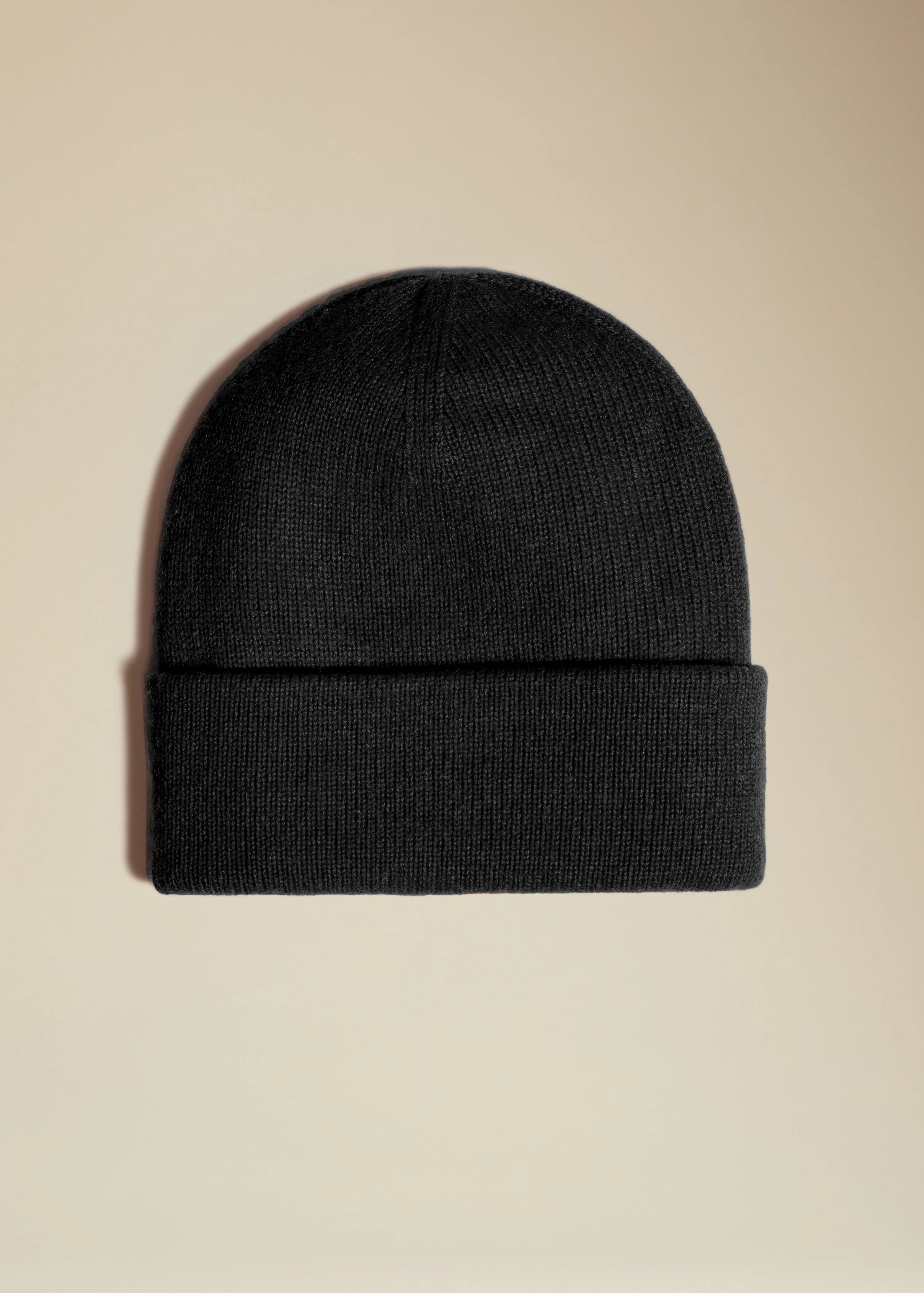 The Sochi Beanie in Black sold by KHAITE