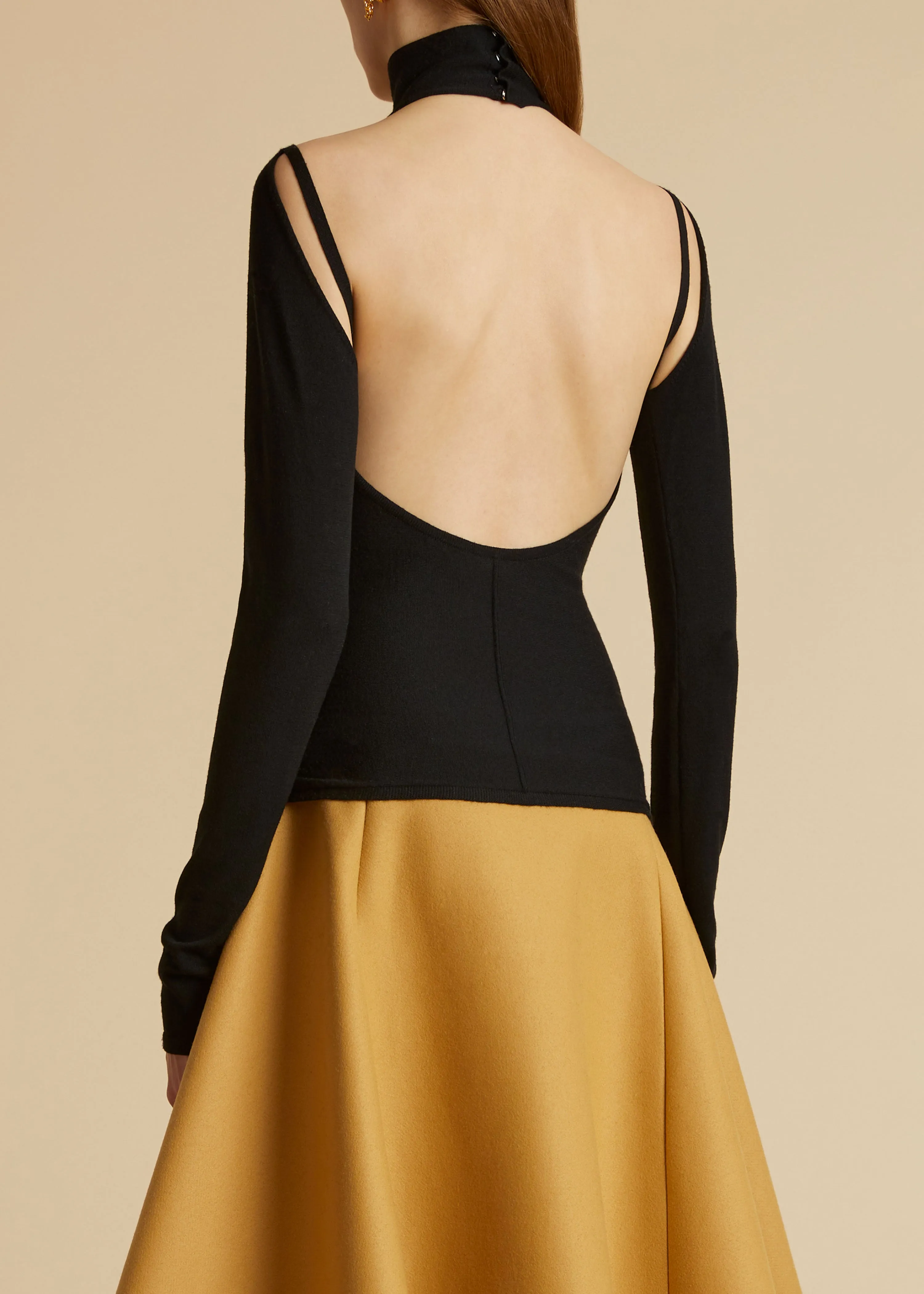 The Marlowe Top in Black sold by KHAITE product image thumbnail 3