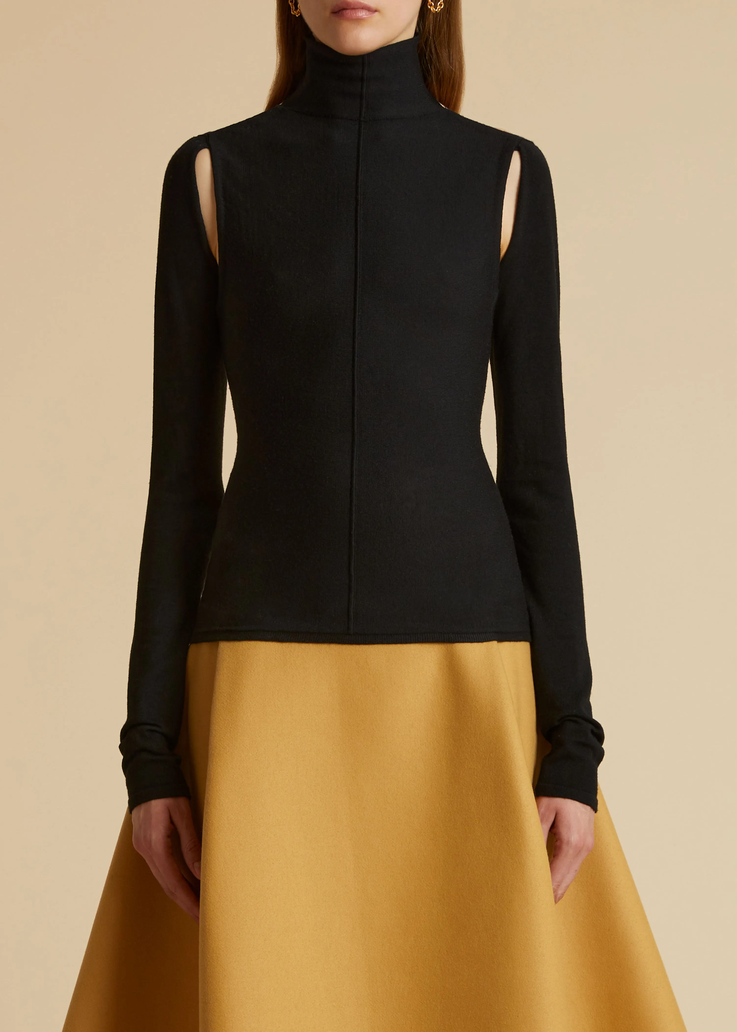 The Marlowe Top in Black sold by KHAITE product image thumbnail 2