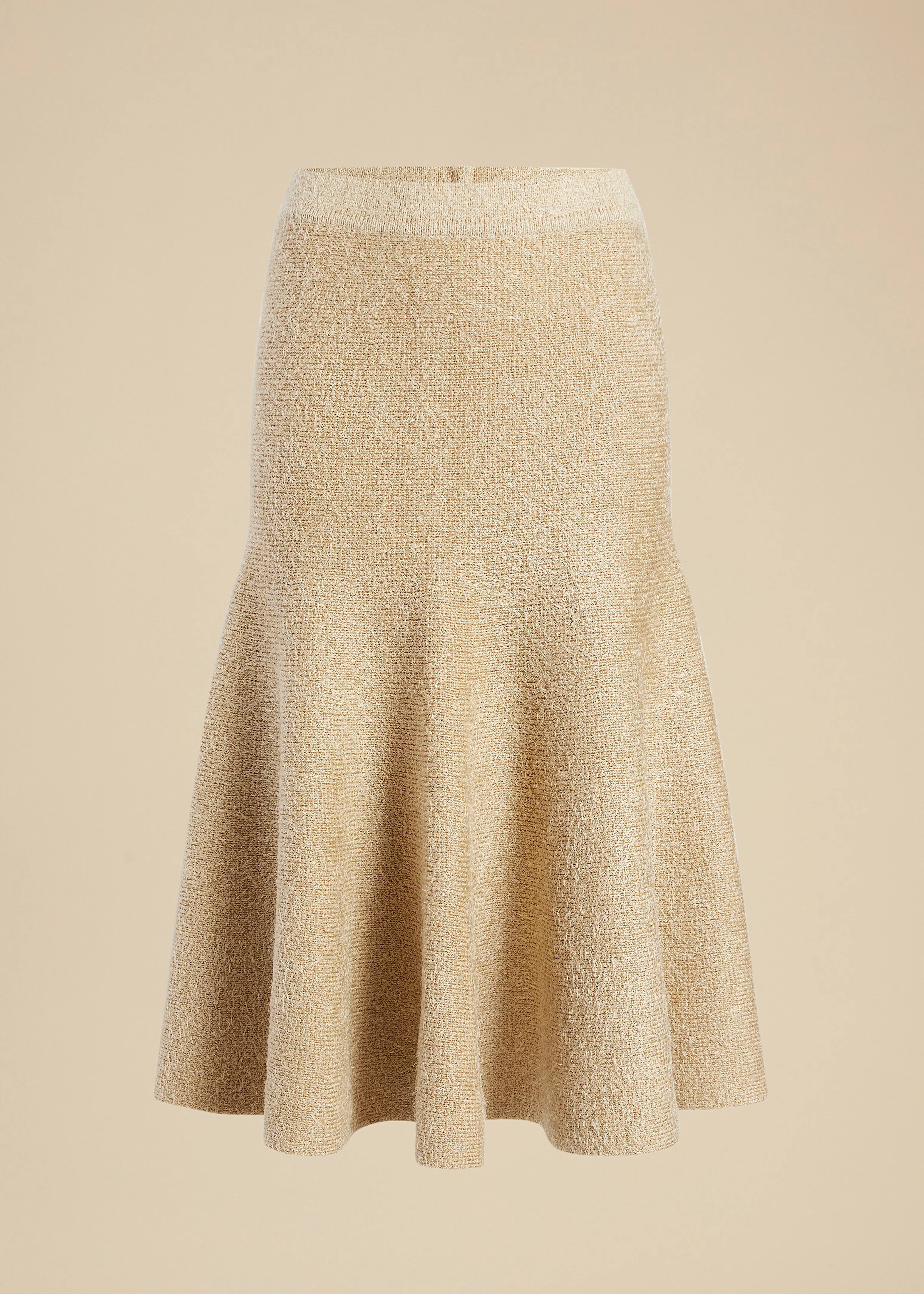 Cadence Skirt in Wheat sold by KHAITE