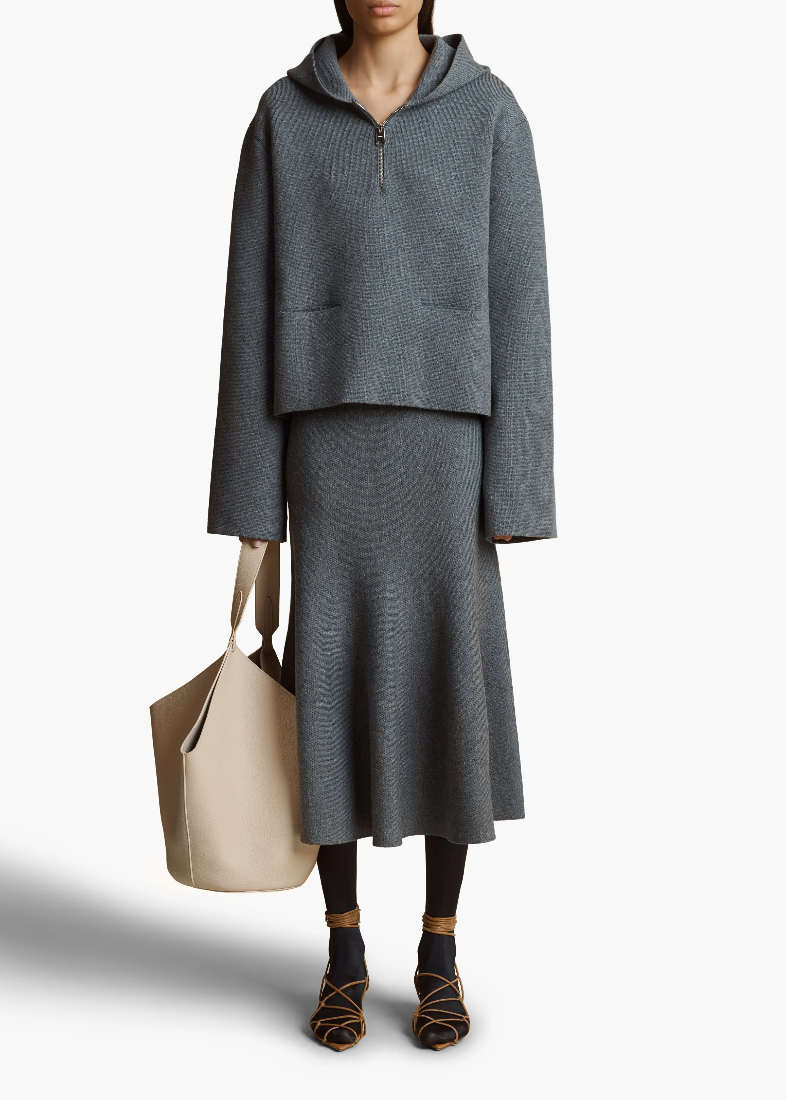 Aman Sweater in Sterling sold by KHAITE product image thumbnail 2