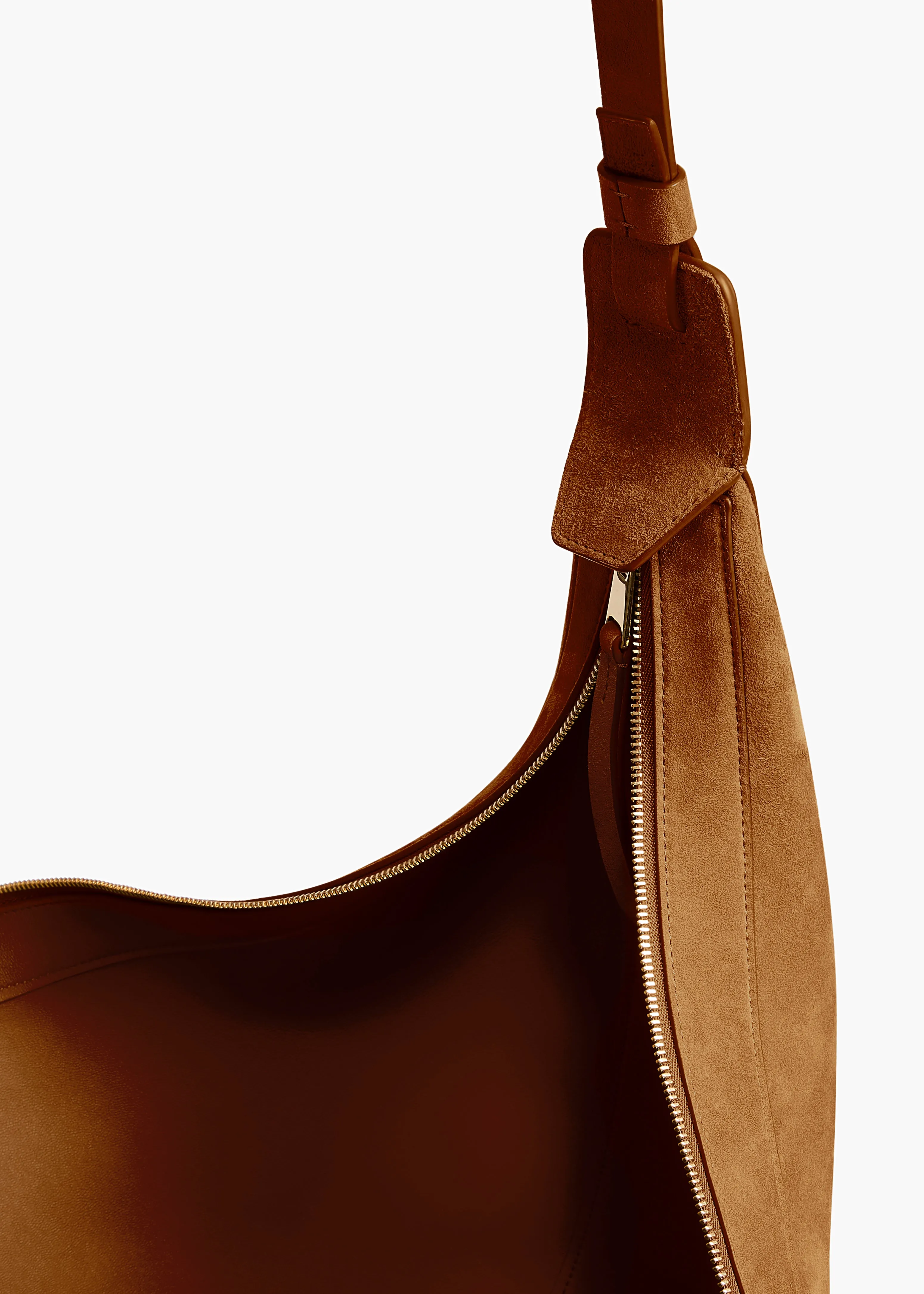 Augustina Hobo in Mud Suede sold by KHAITE product image thumbnail 3