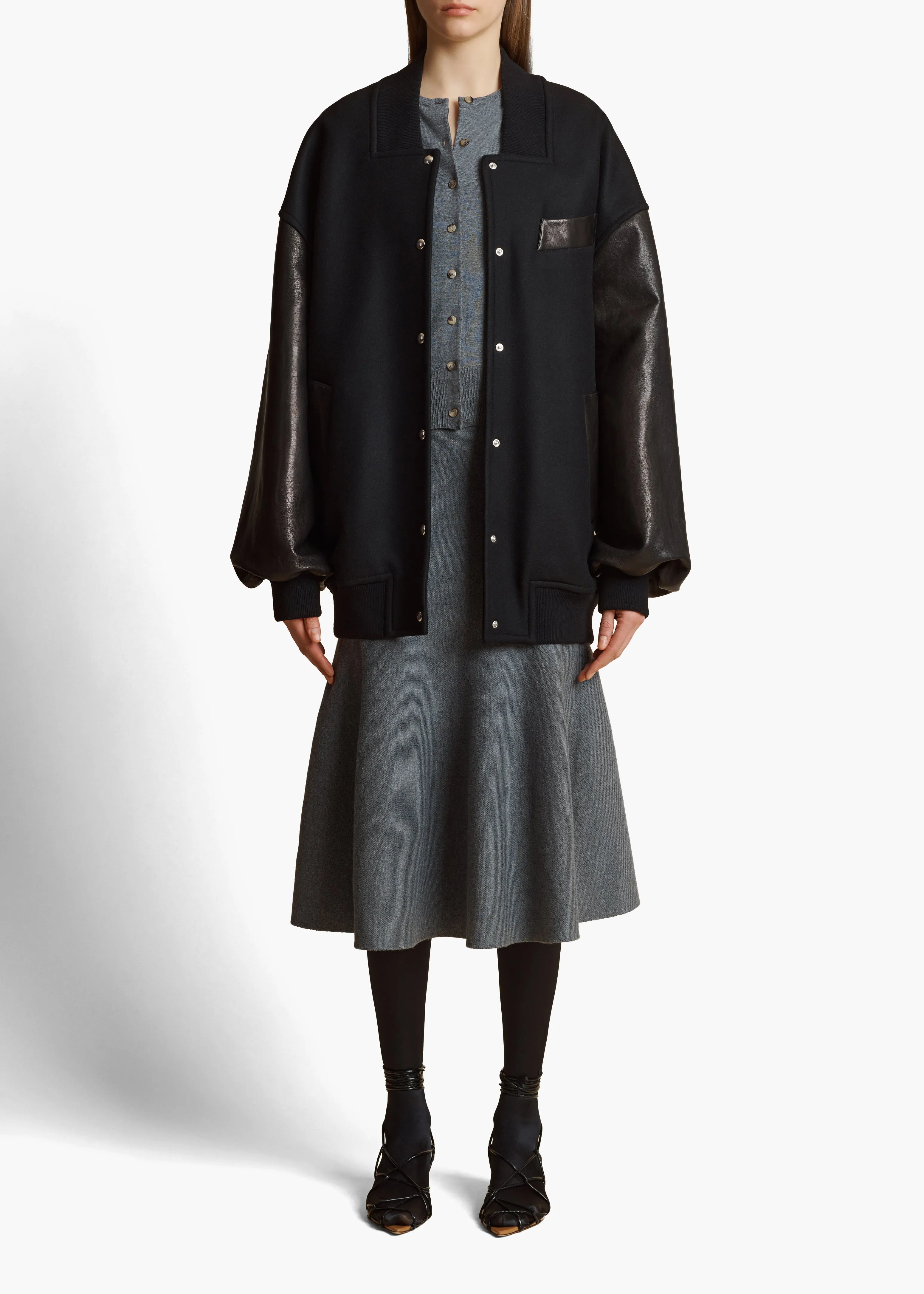 Jackie Cardigan in Sterling sold by KHAITE product image thumbnail 2