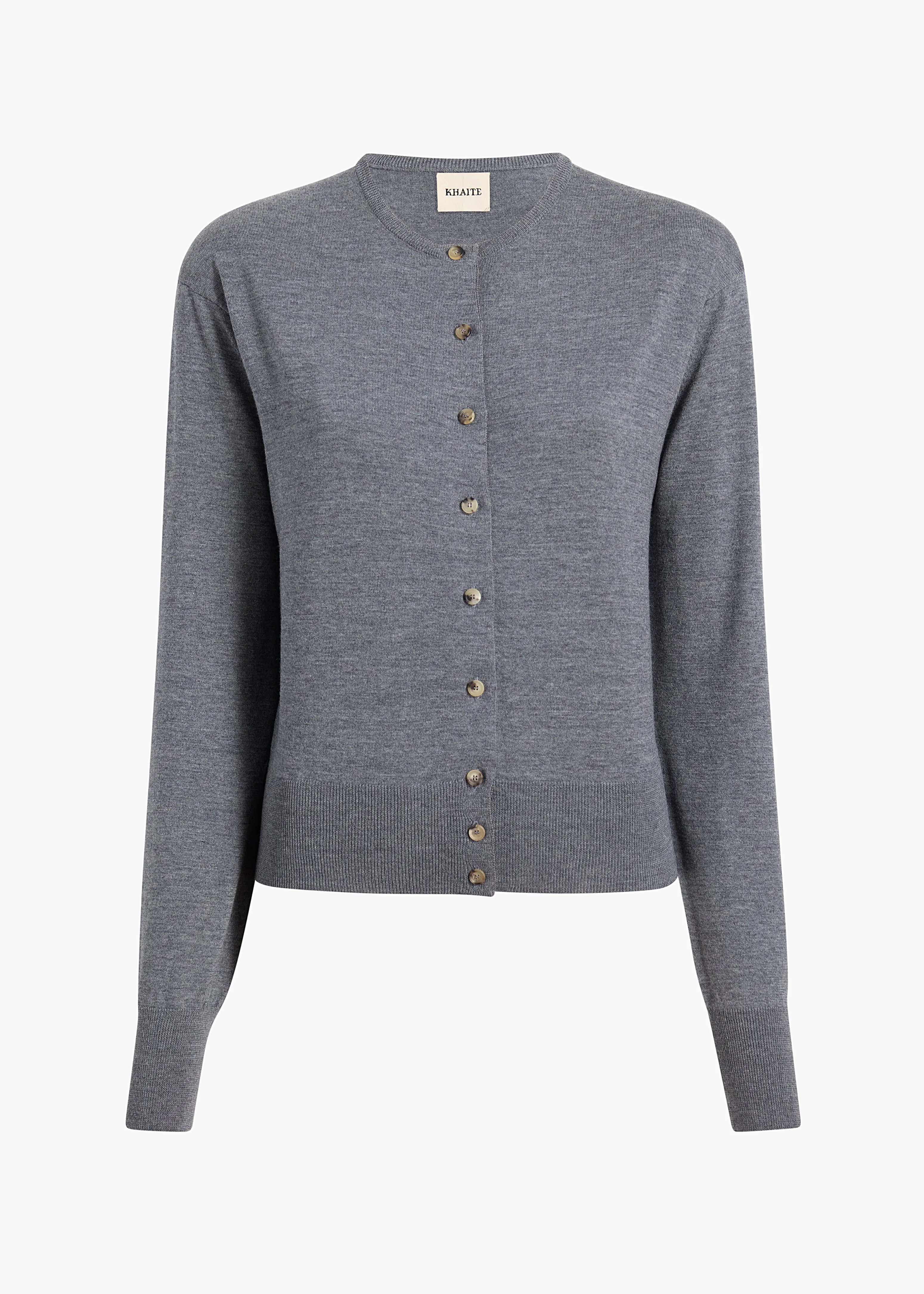 Jackie Cardigan in Sterling sold by KHAITE