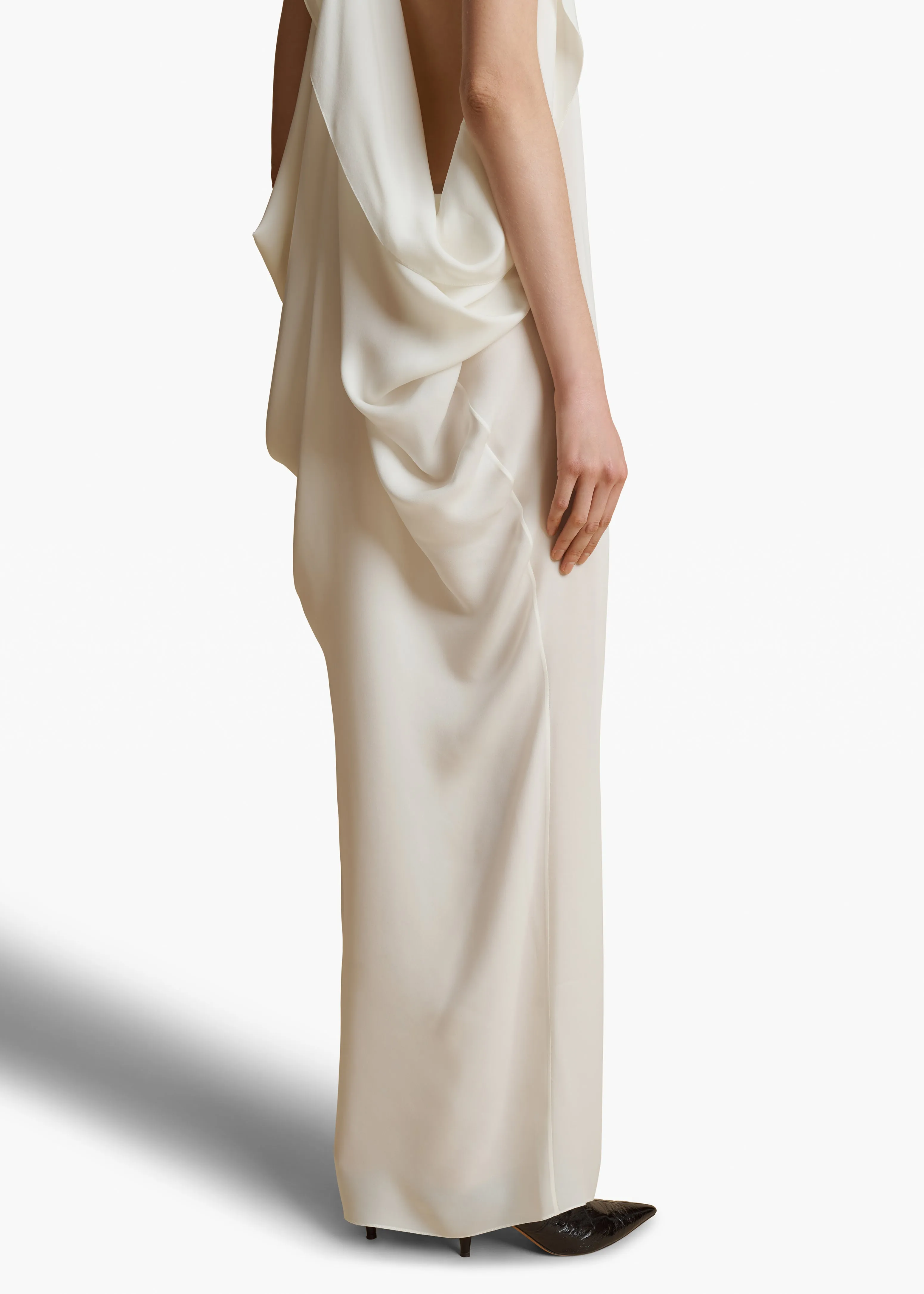 Dandora Dress in Cream sold by KHAITE product image thumbnail 4