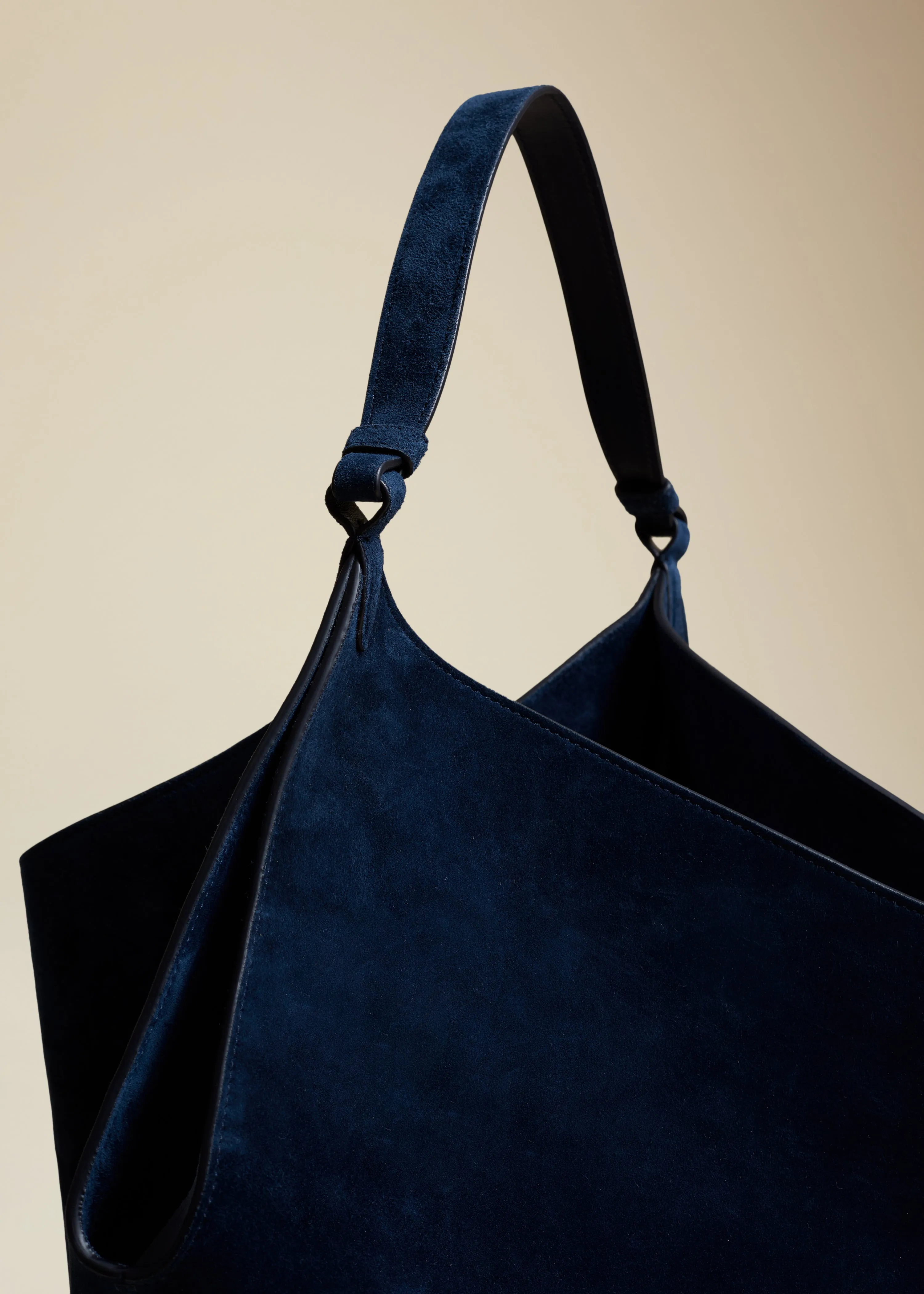 The Medium Lotus Tote in Midnight Suede sold by KHAITE product image thumbnail 3
