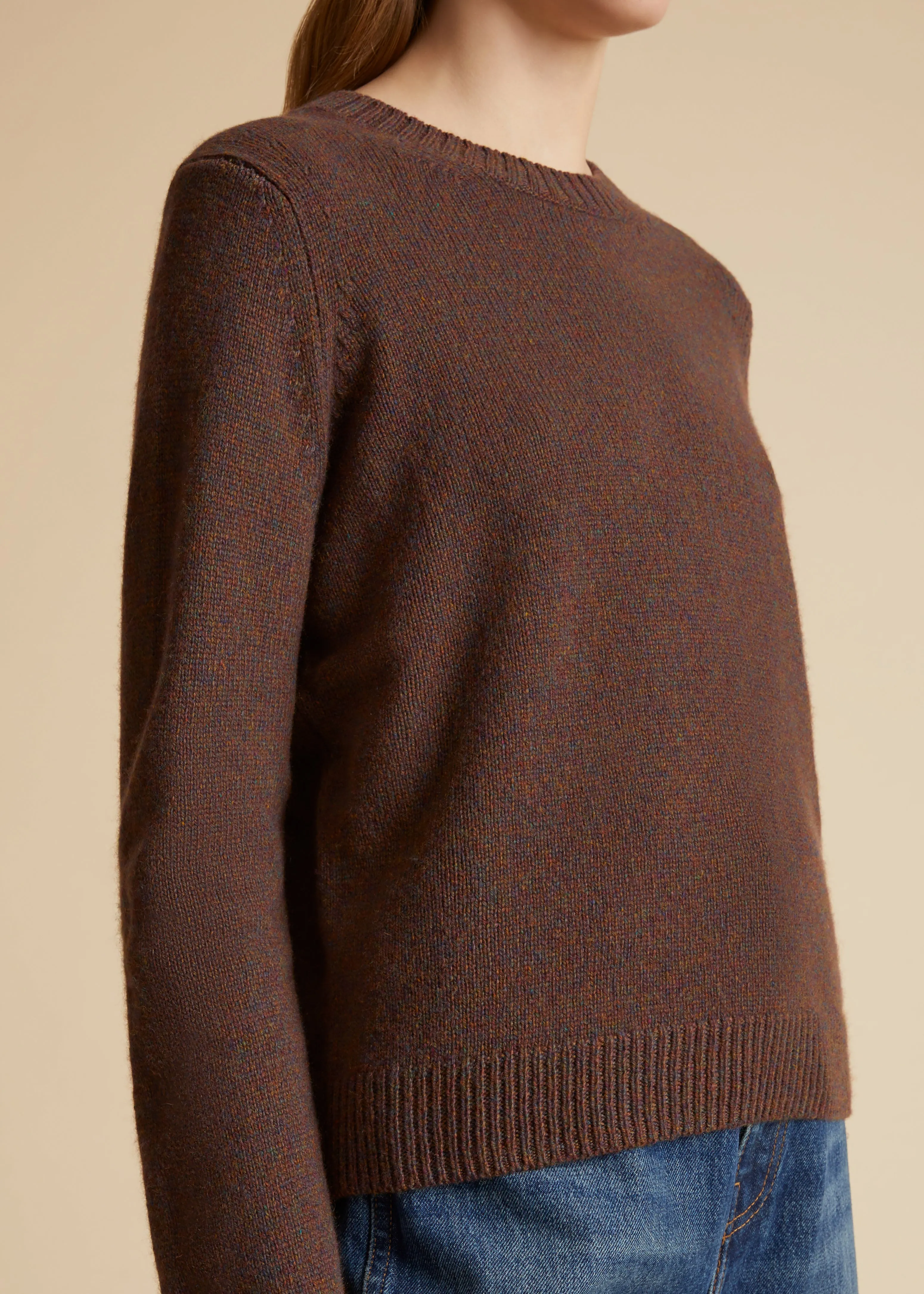 The Diletta Sweater in Umber sold by KHAITE product image thumbnail 5