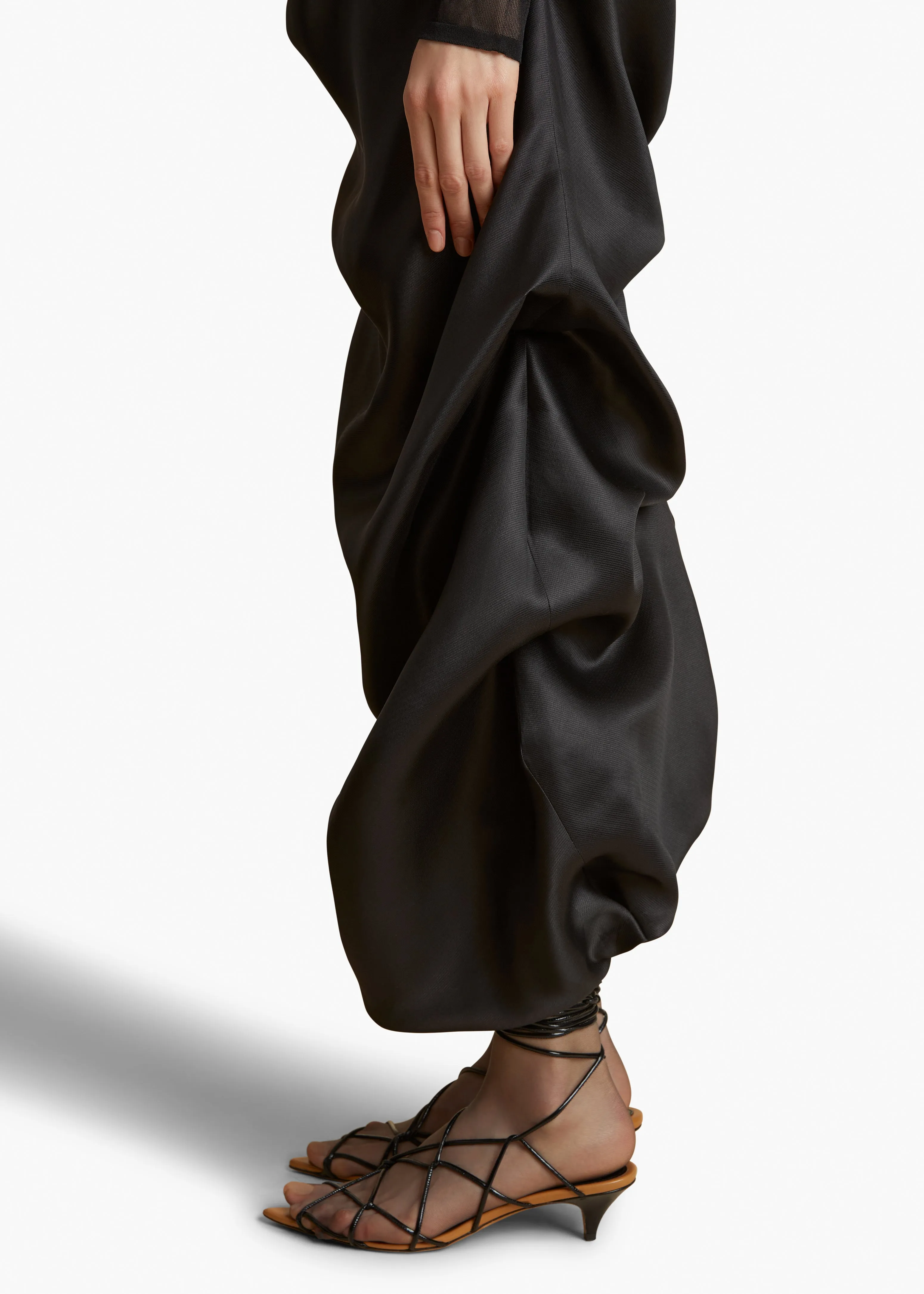 Olula Skirt in Black sold by KHAITE product image thumbnail 5