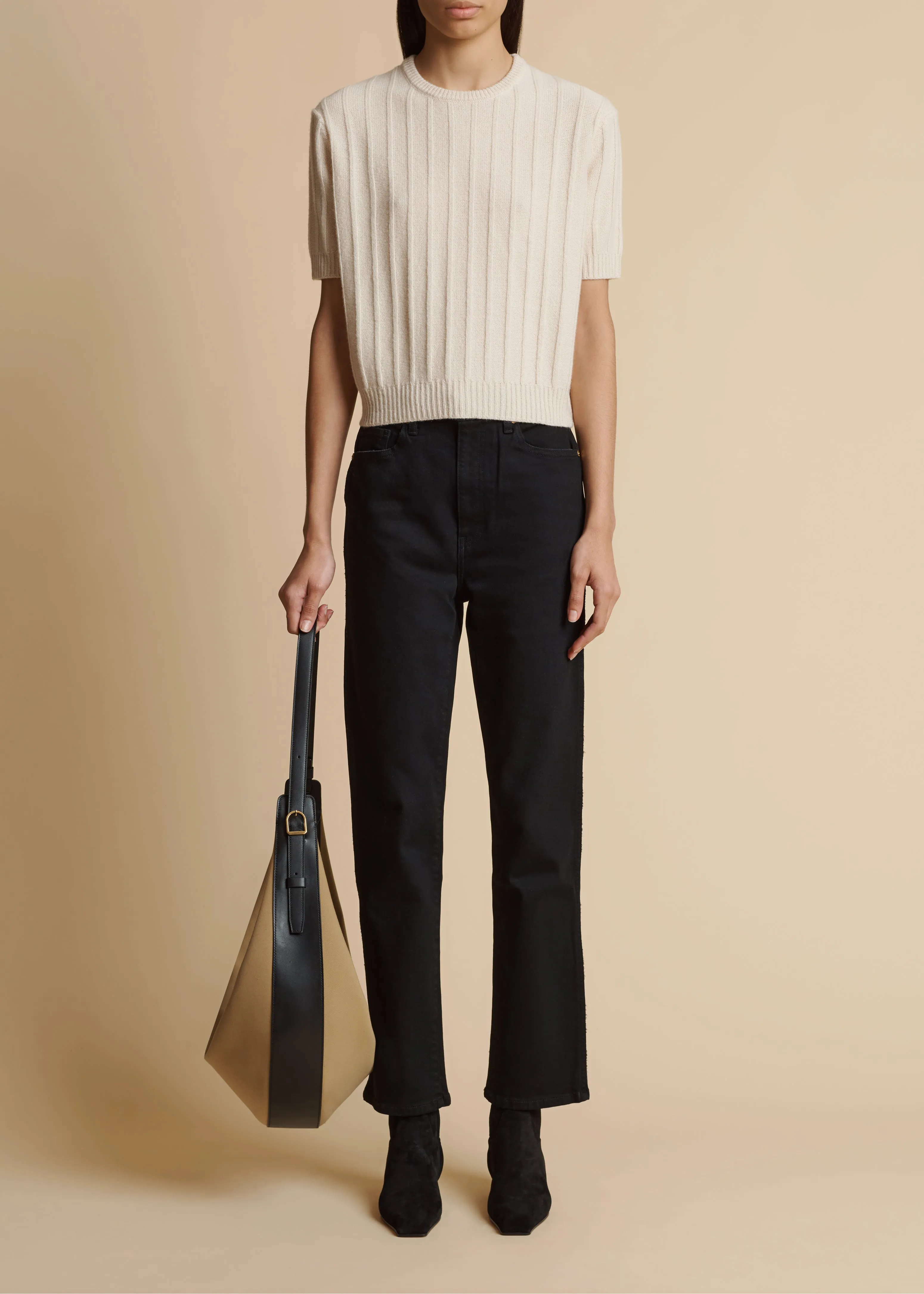 The Esmeralda Sweater in Magnolia sold by KHAITE product image thumbnail 2