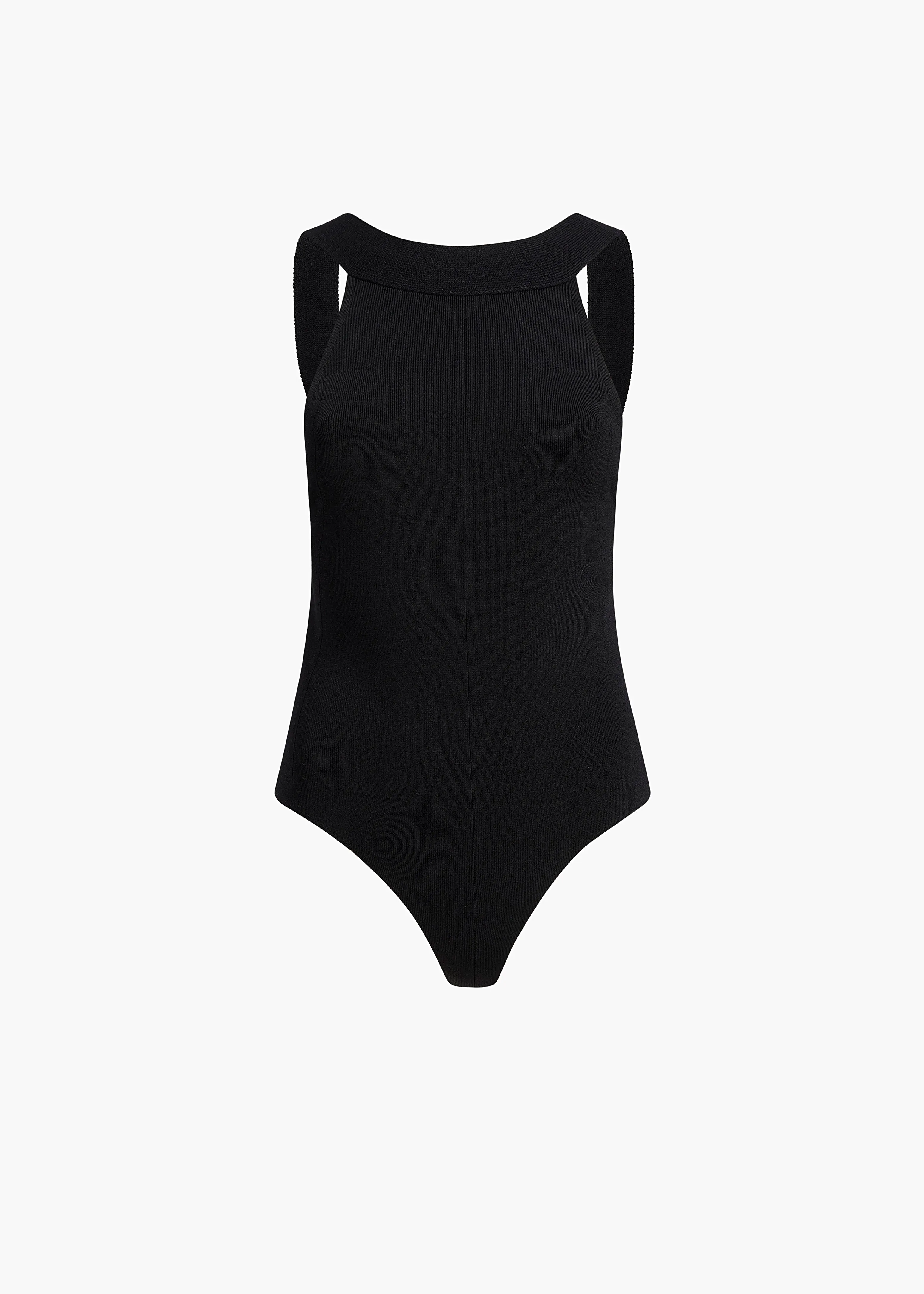 Campagna Bodysuit in Black sold by KHAITE