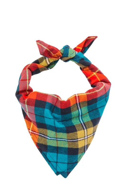 Coziest Cabin Flannel Dog Bandana made by Kiel James Patrick