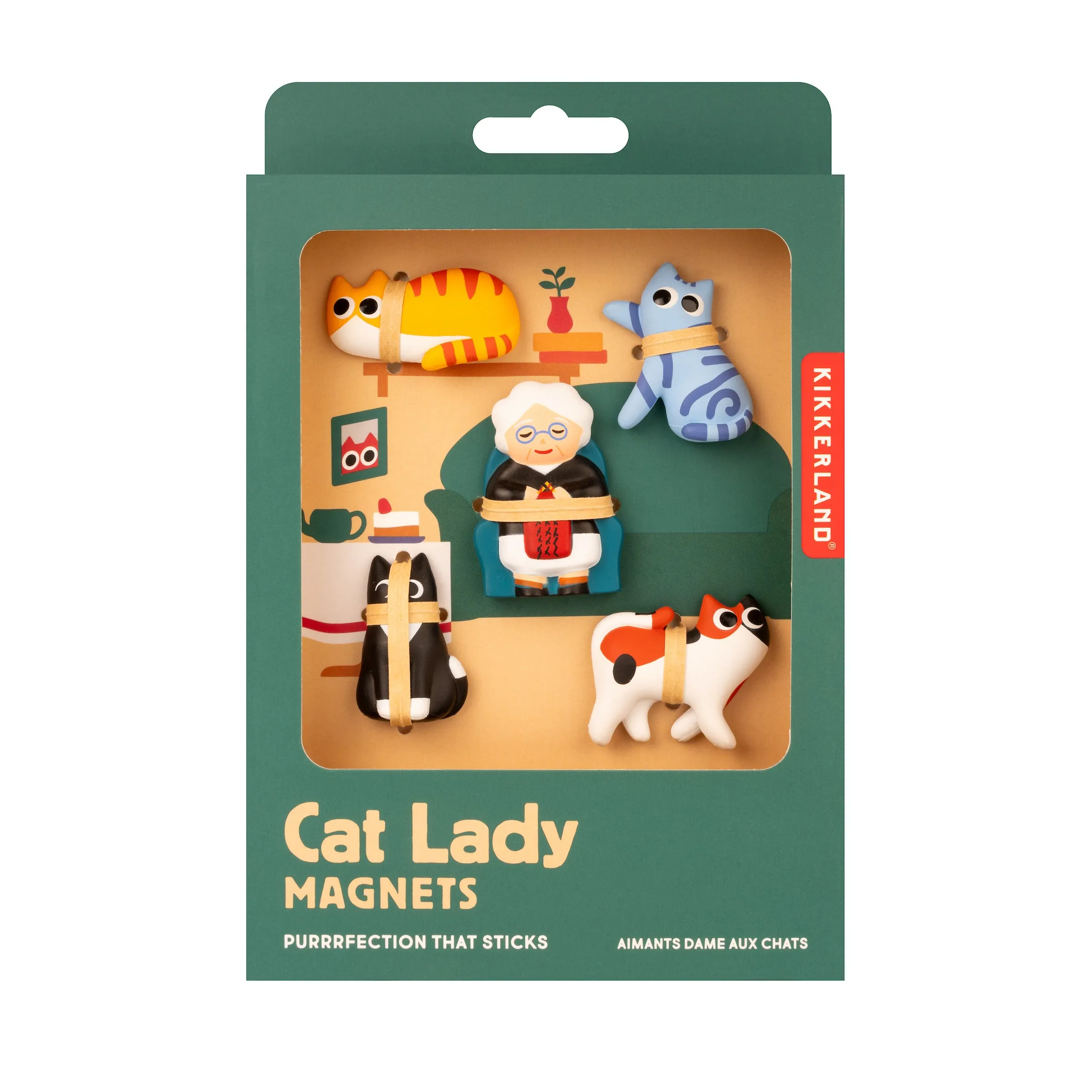 Cat Lady Magnets sold by Kikkerland product image thumbnail 3