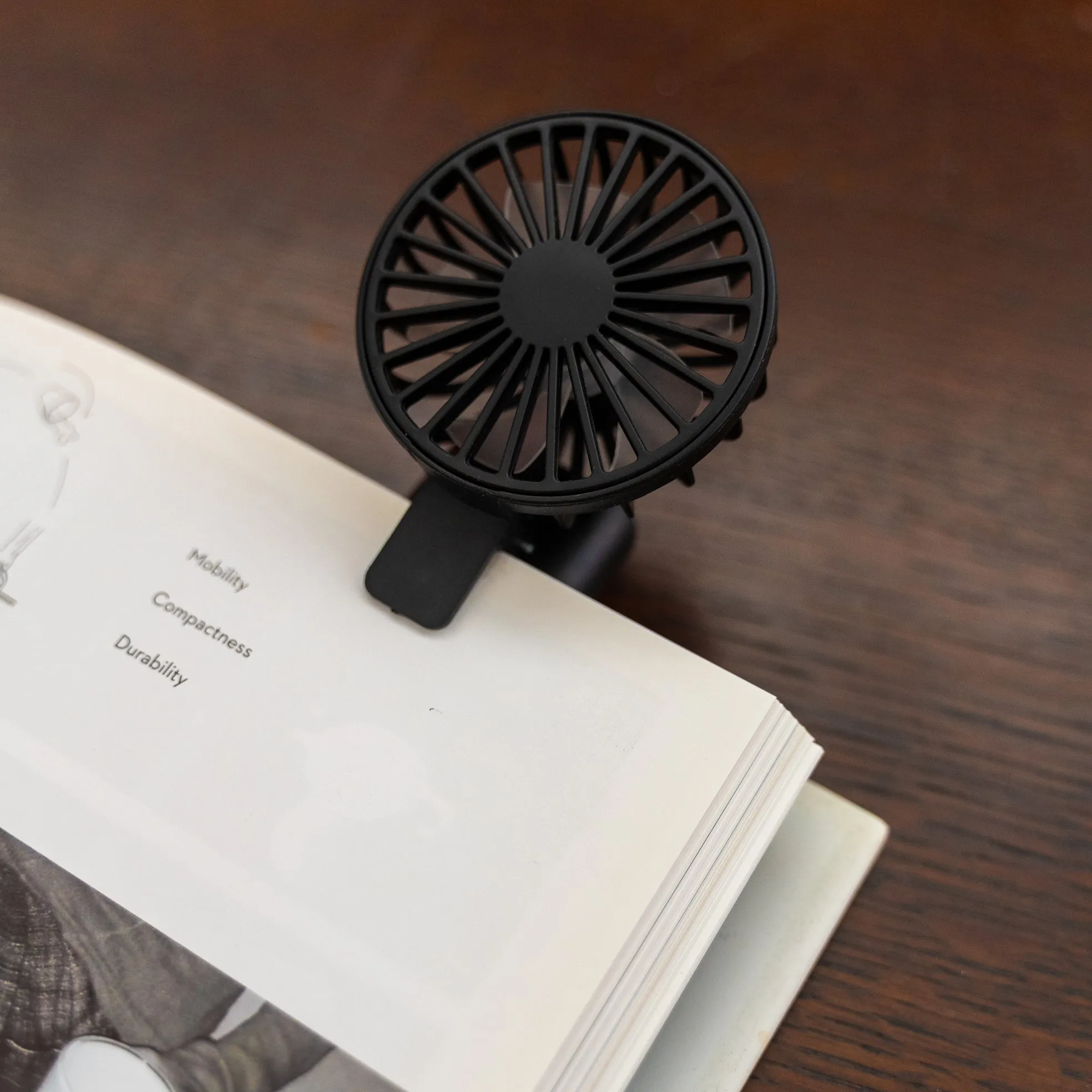 Rechargeable Book Fan sold by Kikkerland product image thumbnail 2
