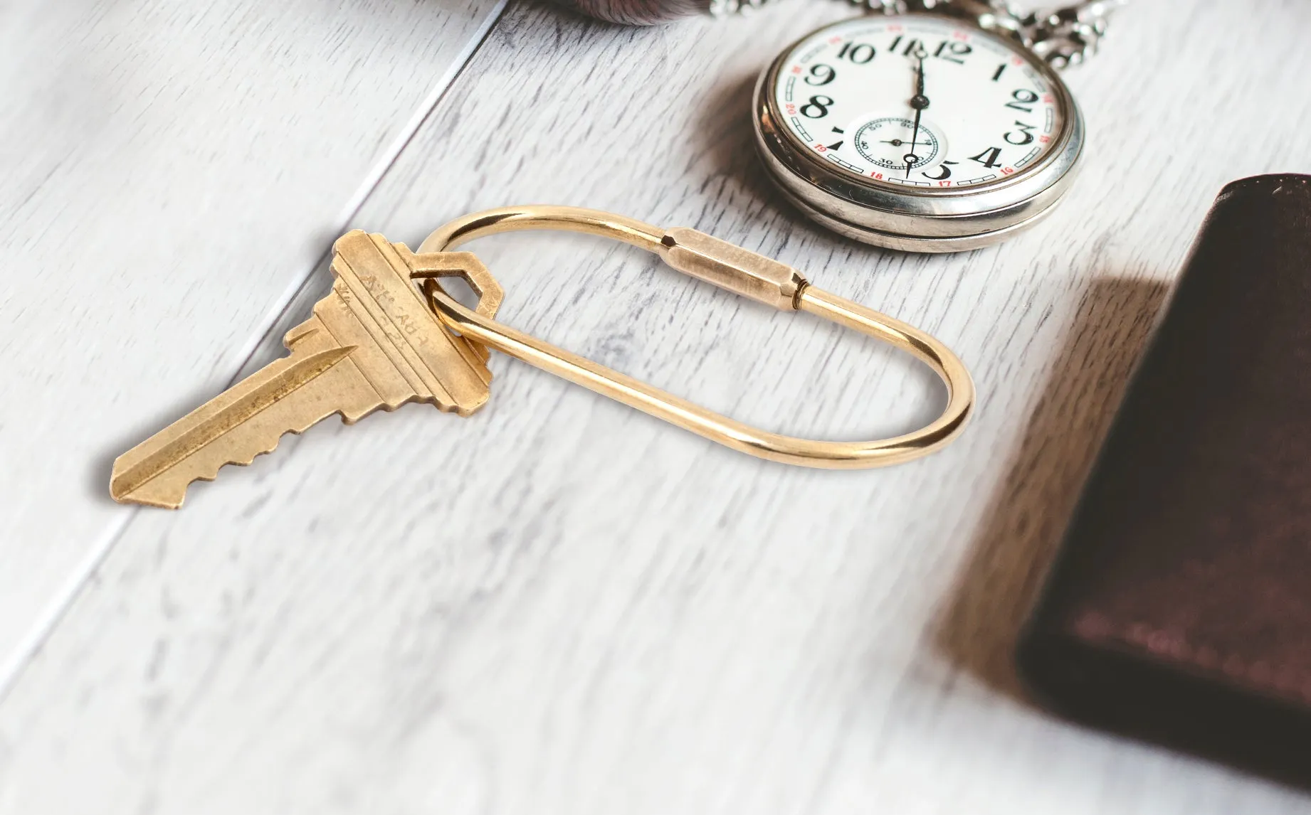 Brass Keyring sold by Kikkerland product image thumbnail 2