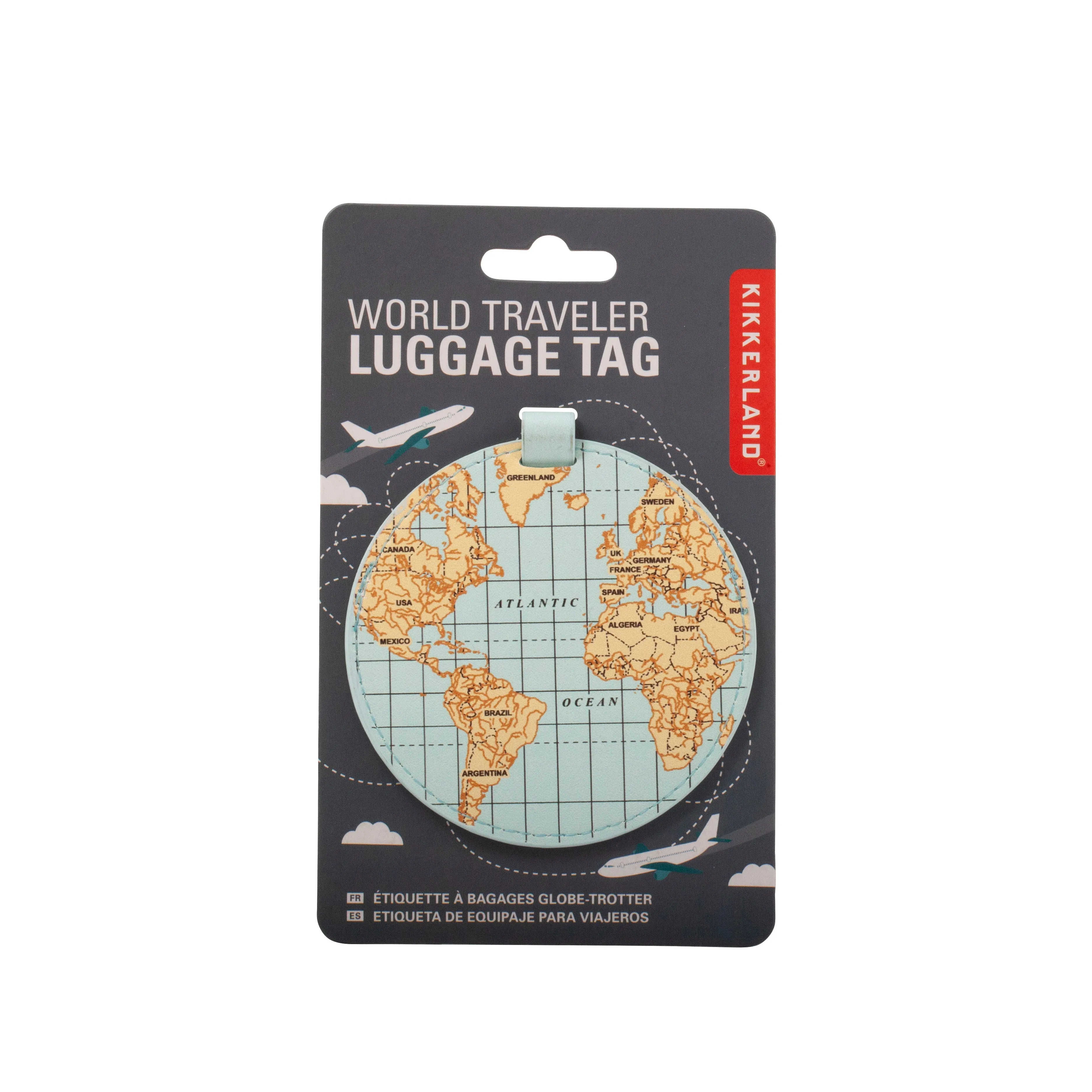 World Traveler Luggage Tag sold by Kikkerland product image thumbnail 2