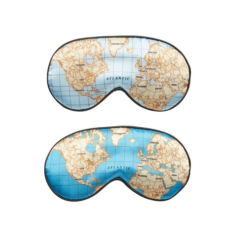 Maps Ultra Soft Sleep Mask sold by Kikkerland