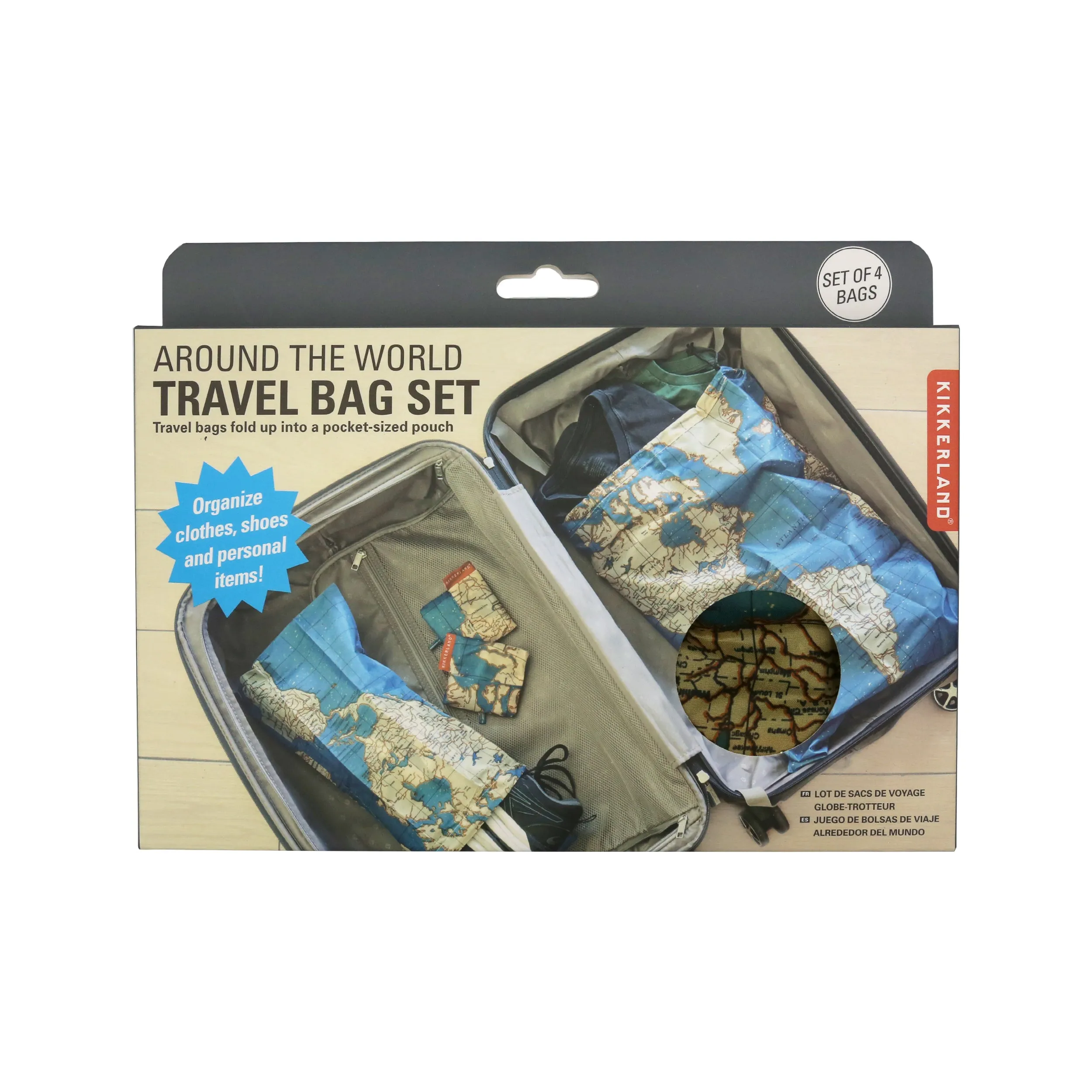 Around The World Travel Bag Set sold by Kikkerland