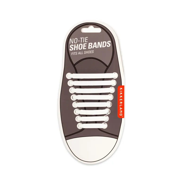 White No-Tie Shoe Bands sold by Kikkerland