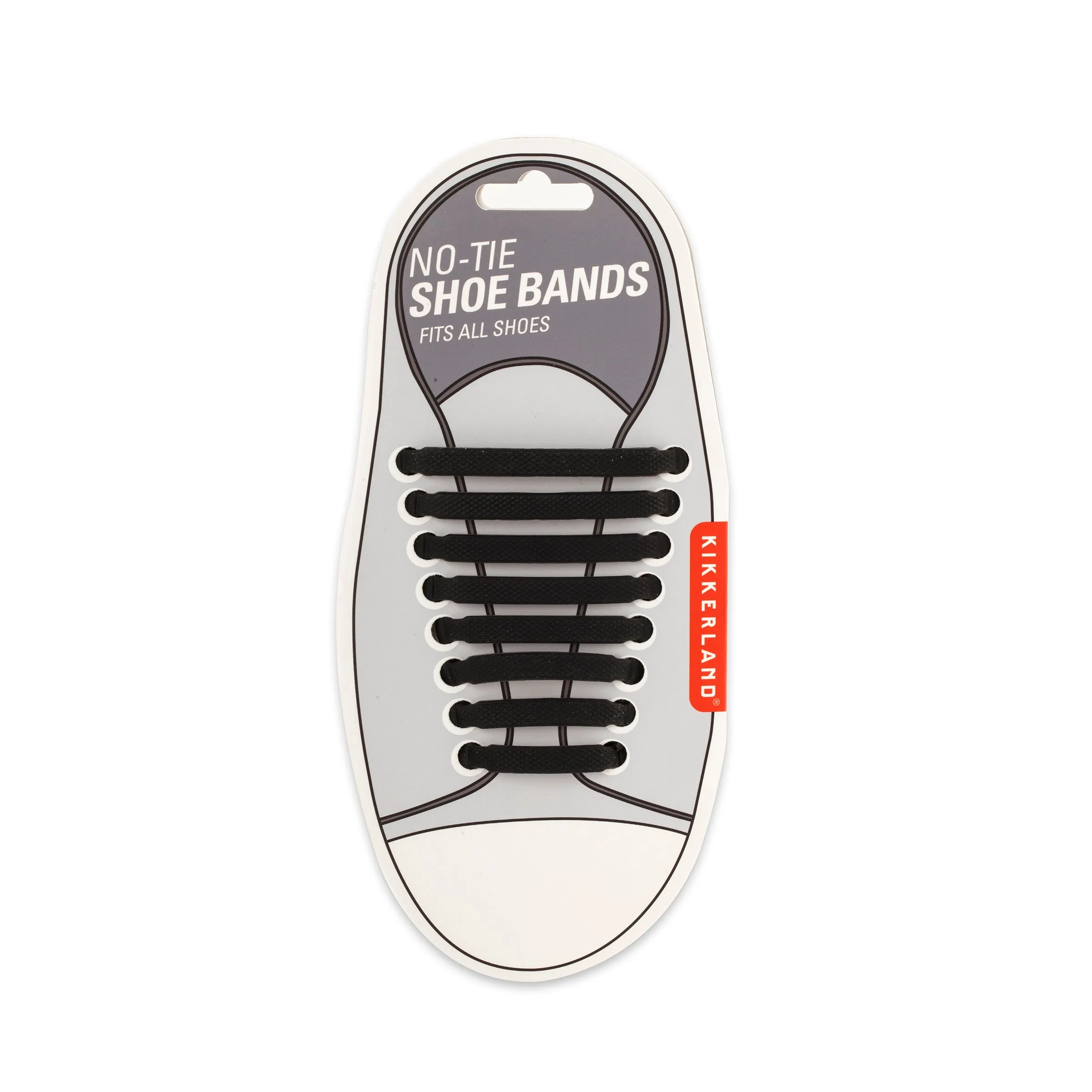 Black No-Tie Shoe Bands sold by Kikkerland
