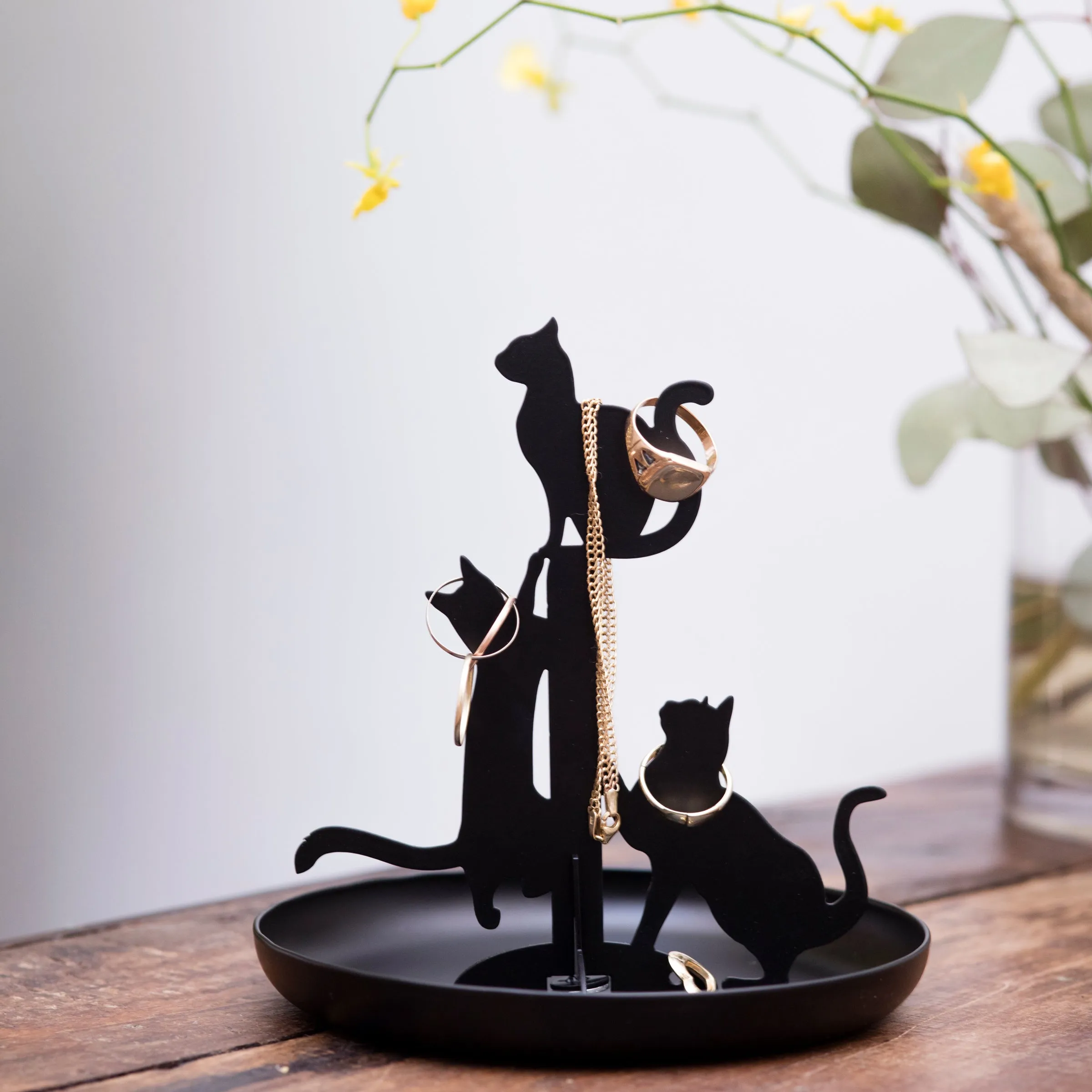 Black Cats Jewelry Holder sold by Kikkerland product image thumbnail 2