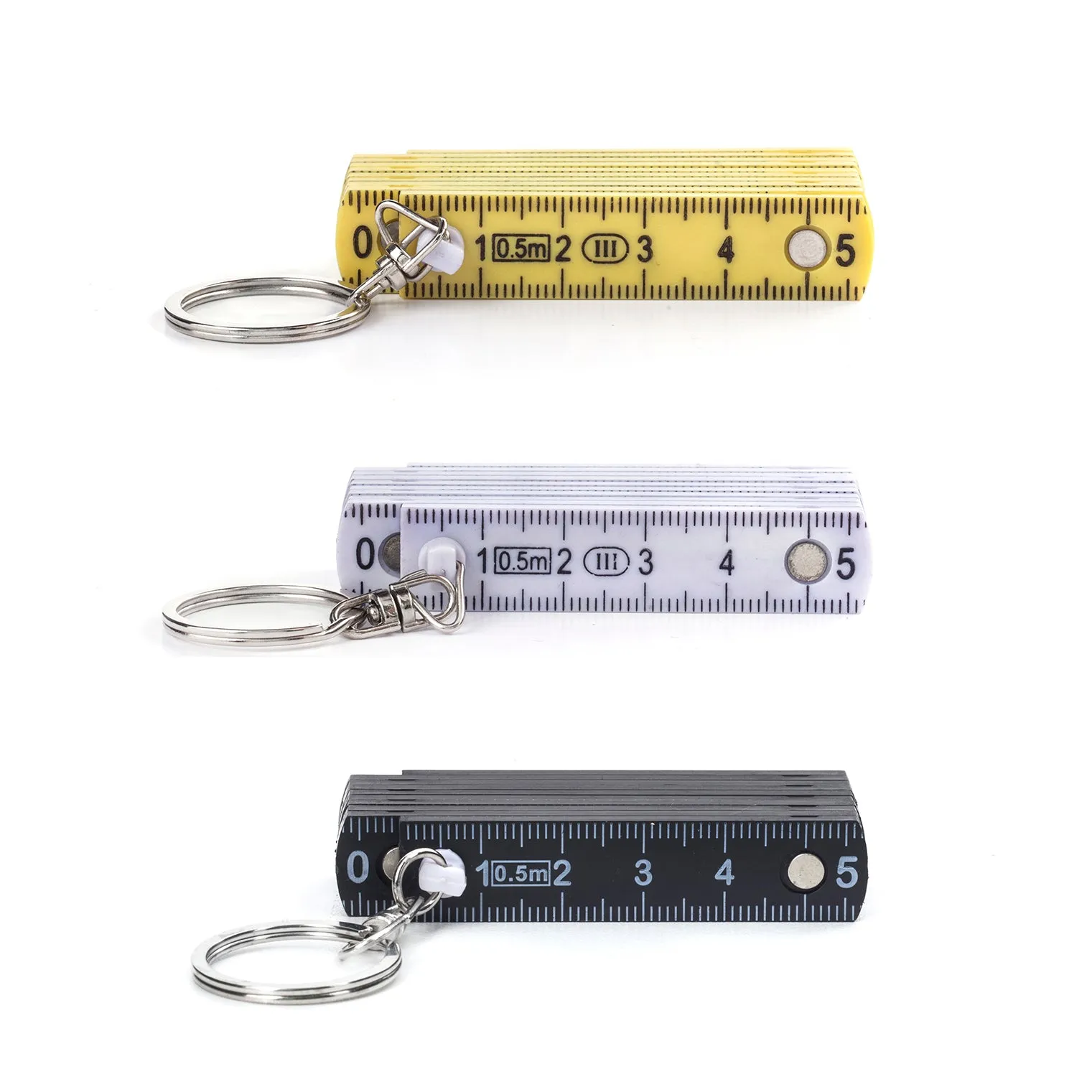 Mini Folding Ruler Keyring sold by Kikkerland