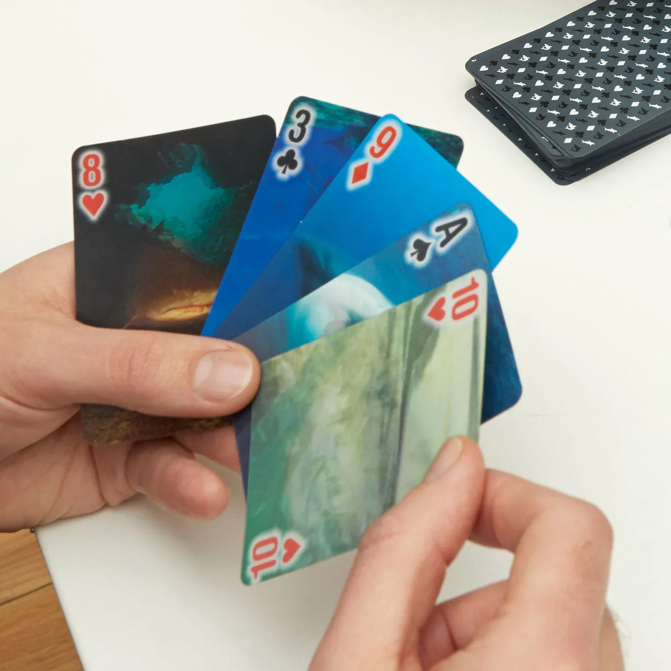 Shark 3D Playing Cards sold by Kikkerland product image thumbnail 3