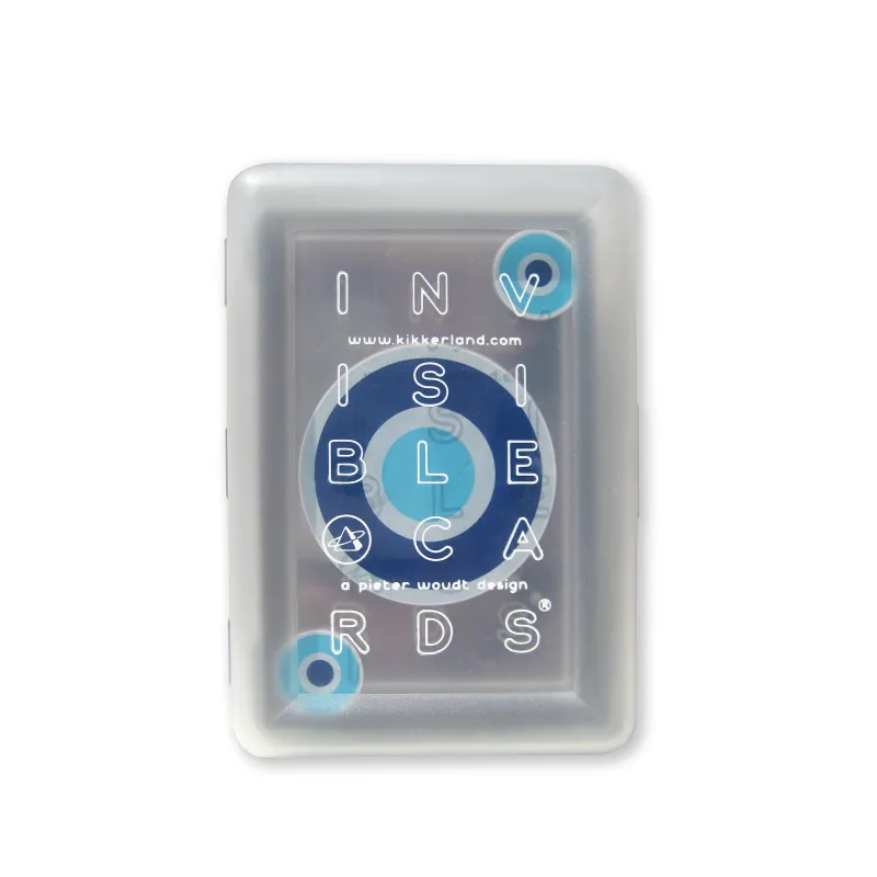 Invisible Playing Cards sold by Kikkerland