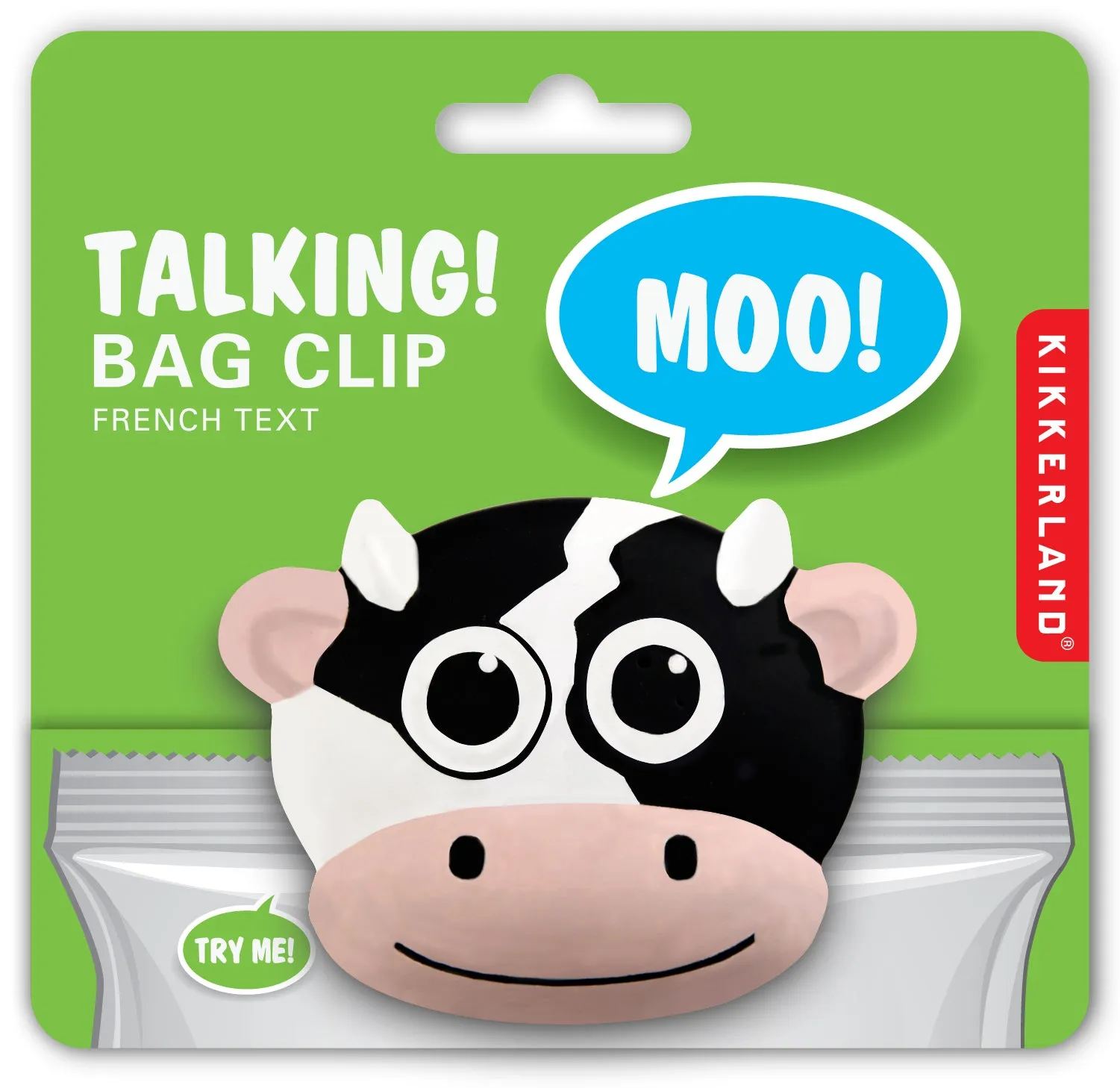 Cow Talking Bag Clip sold by Kikkerland product image thumbnail 3