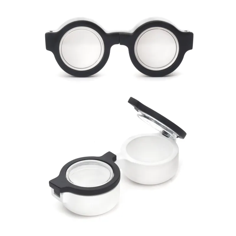 Round Glasses Contact Lens Case sold by Kikkerland