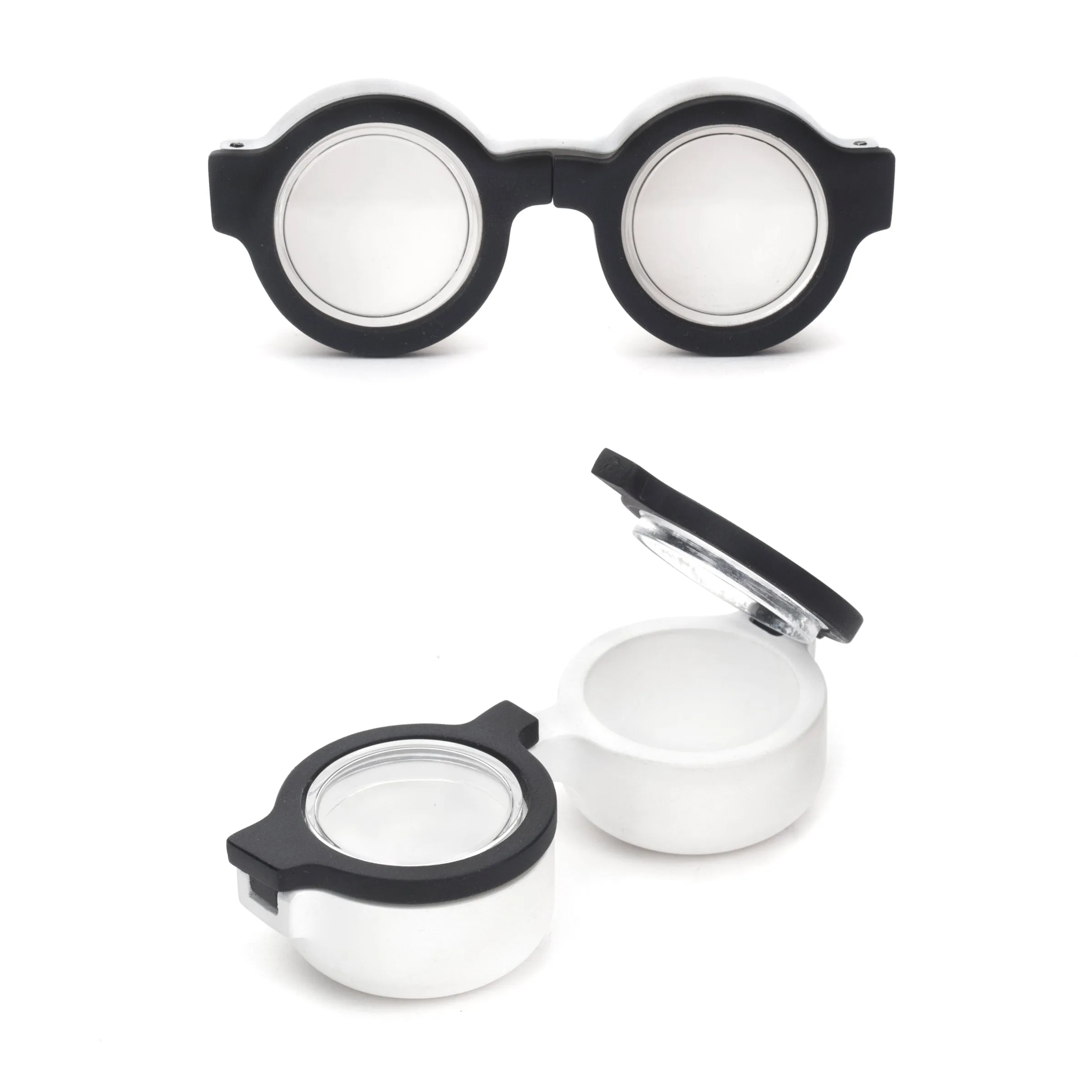 Round Glasses Contact Lens Case sold by Kikkerland