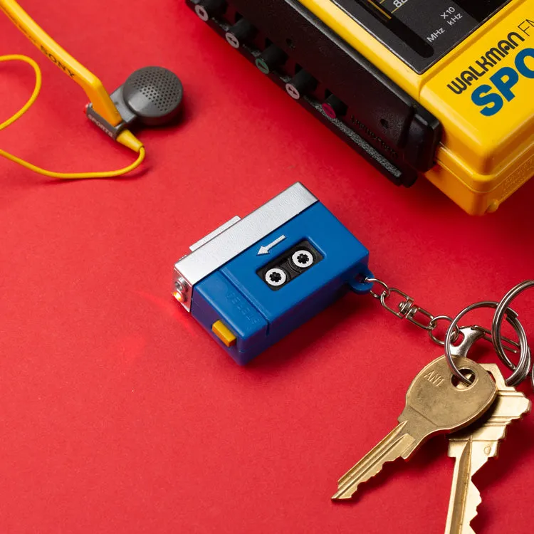 Tape Player LED Keychain sold by Kikkerland product image thumbnail 2