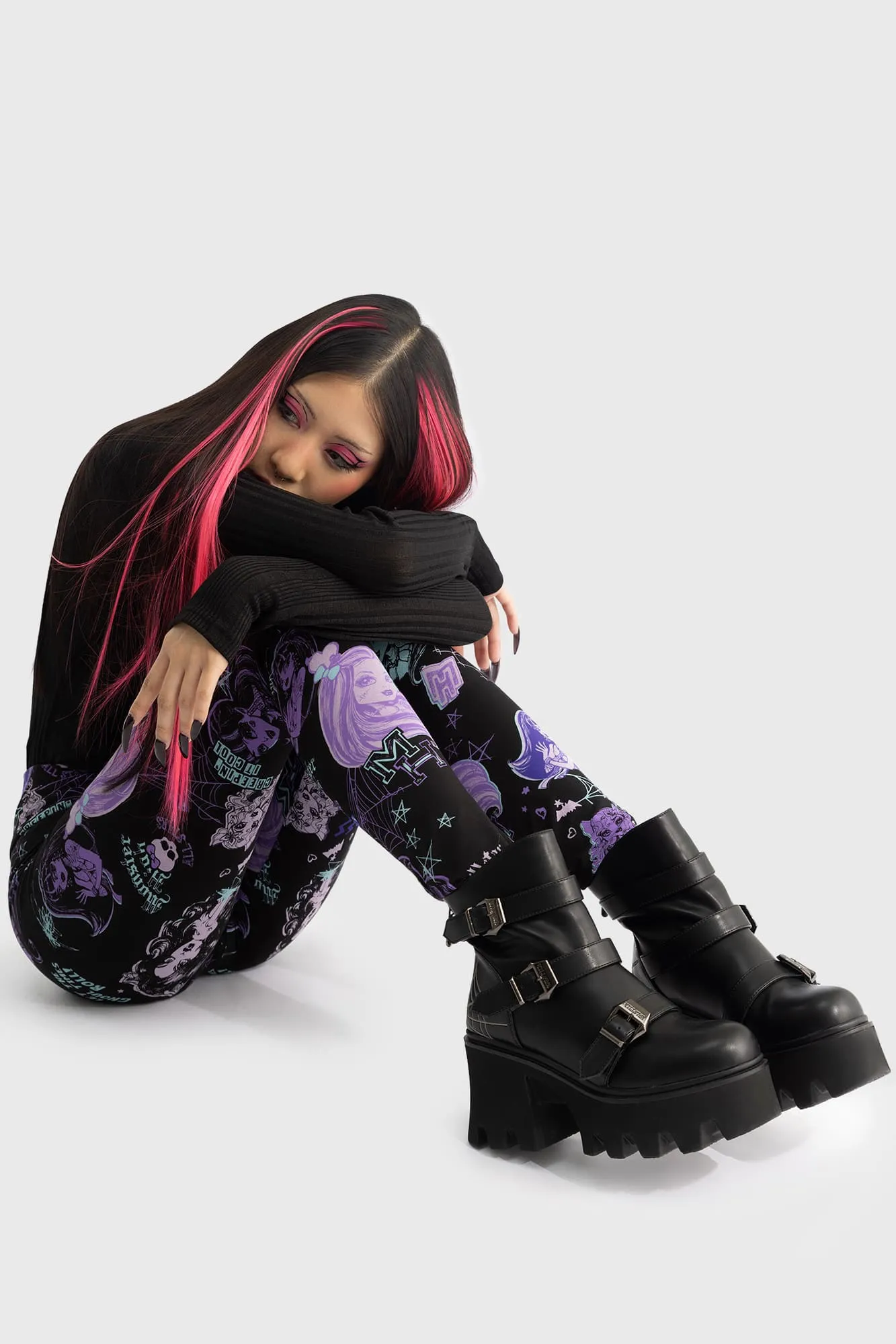 Lets Bolt Leggings sold by Killstar product image thumbnail 3