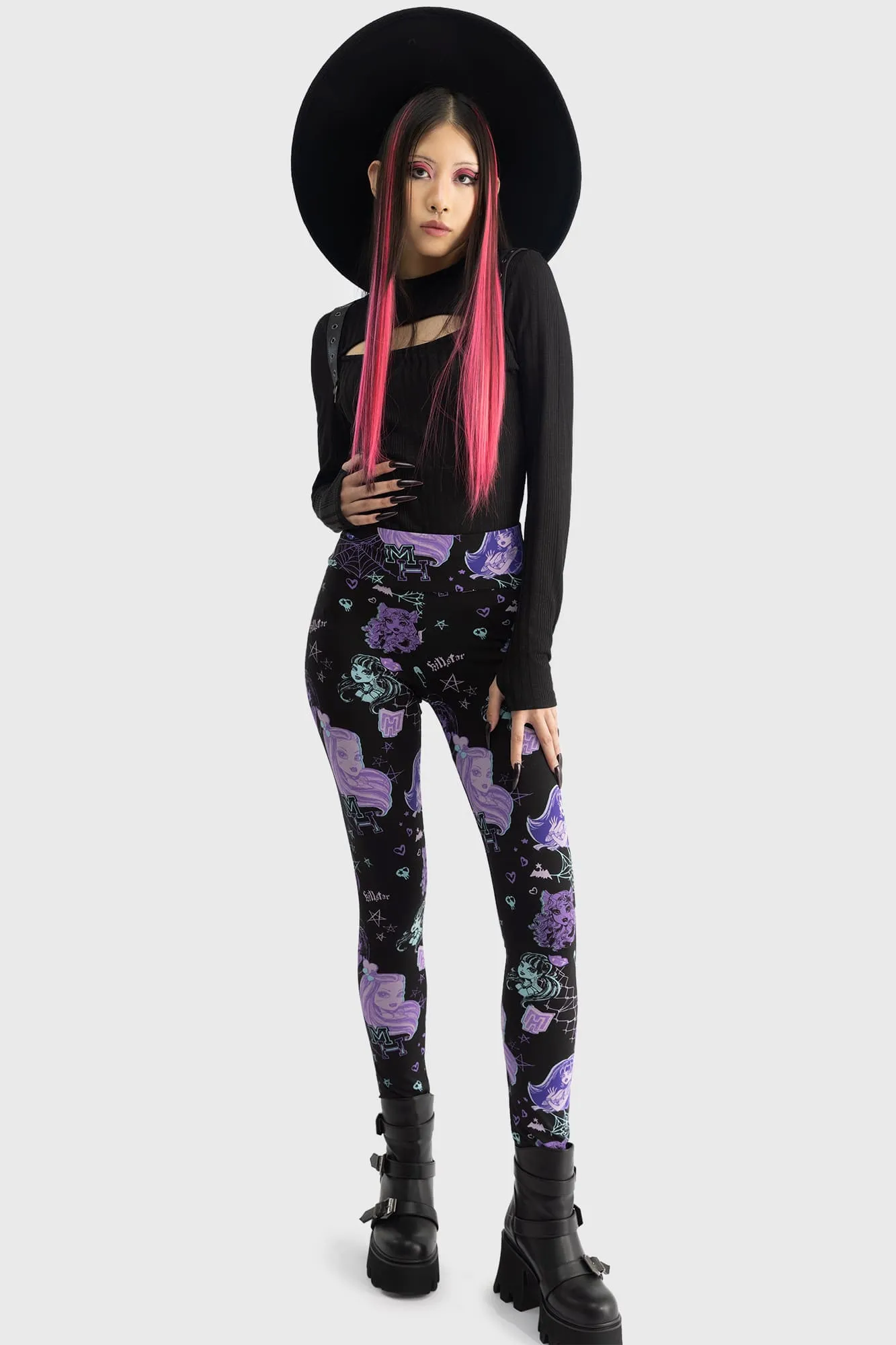 Lets Bolt Leggings sold by Killstar product image thumbnail 4