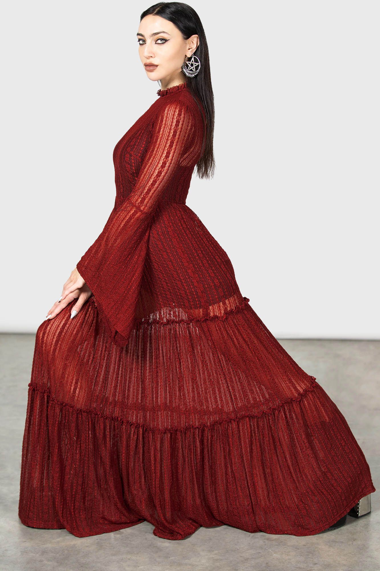 Amanita's Sorrow Maxi Dress [RED] Resurrect | Parallel