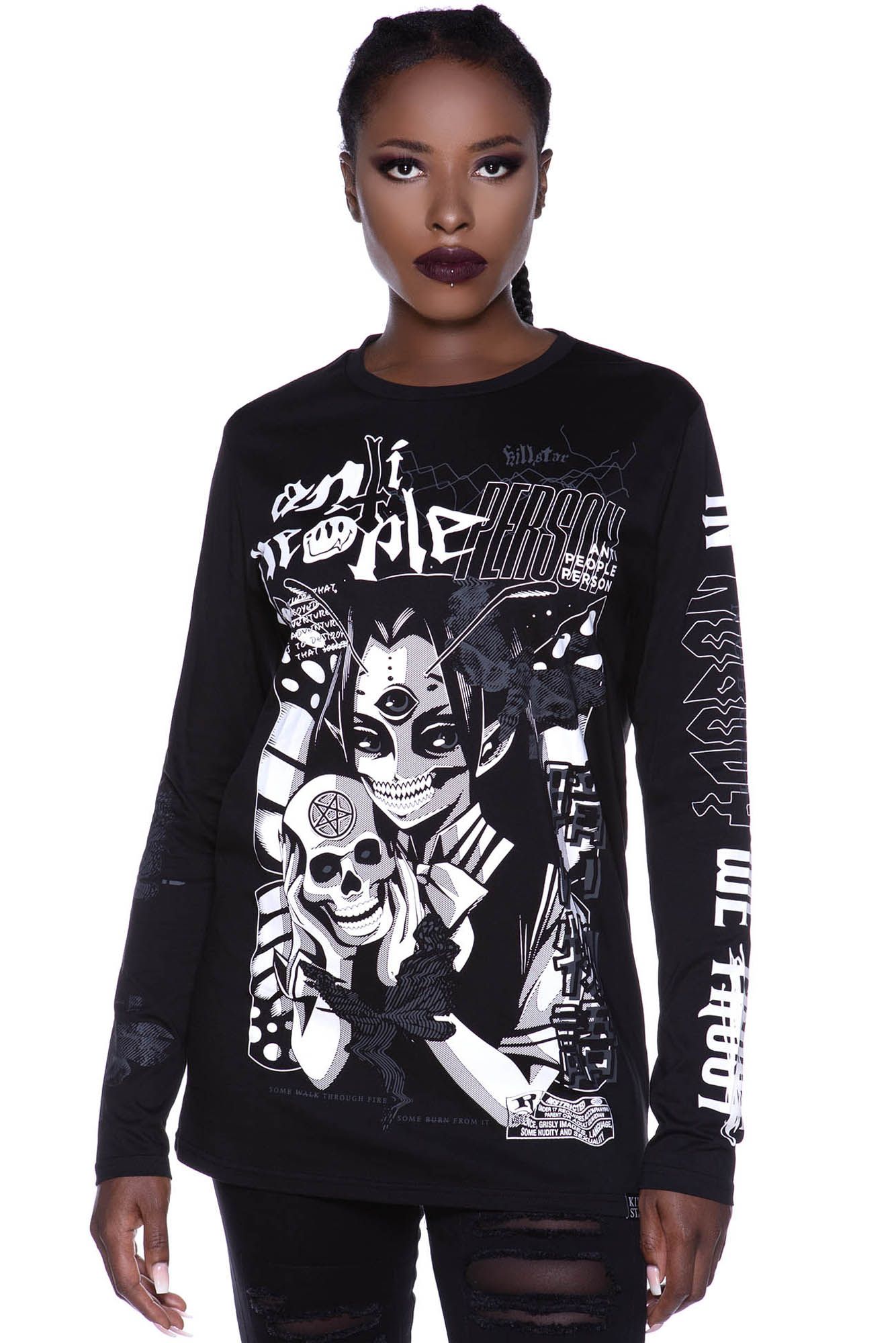 No Fairytale Long Sleeve Top sold by Killstar