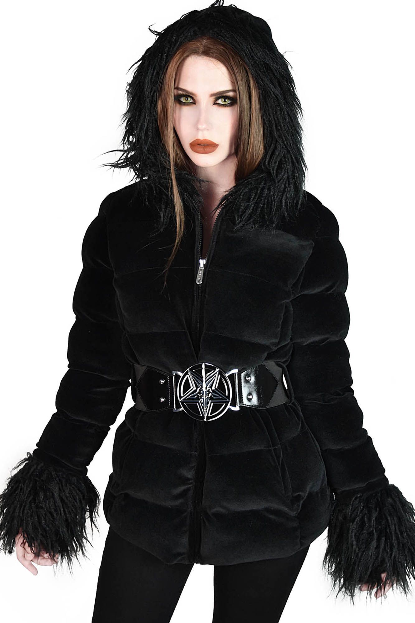 Gates Of Hell Hooded Coat - Resurrect sold by Killstar product image thumbnail 2