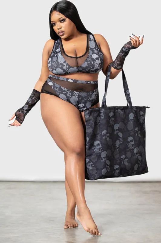 Dark And Doomed Beach Bag sold by Killstar