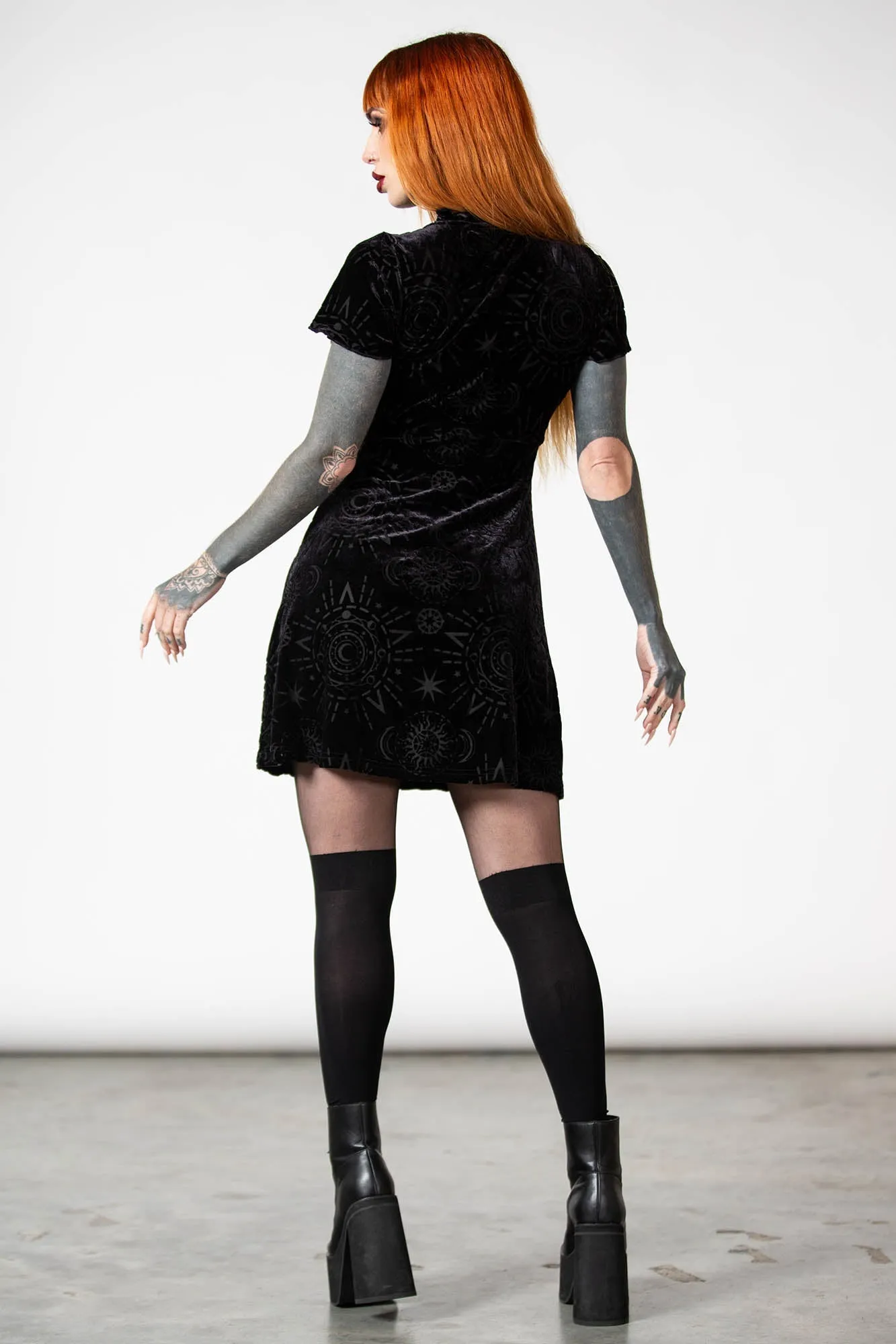 Spiritual Chant Burnout Dress sold by Killstar product image thumbnail 5