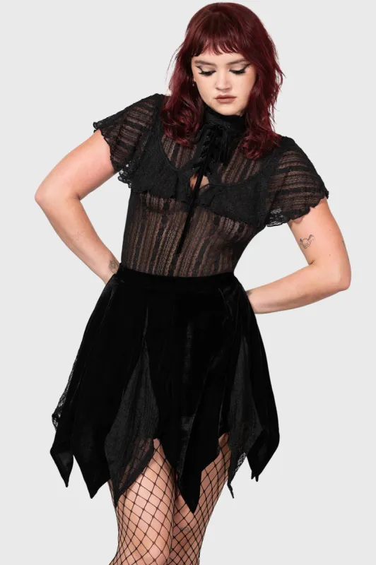 Josephine's Revenge Mini Skirt sold by Killstar