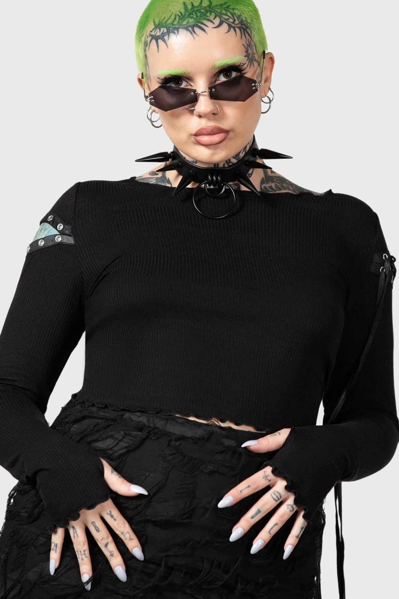 Shailagh Long Sleeve Top - Resurrect sold by Killstar product image thumbnail 2