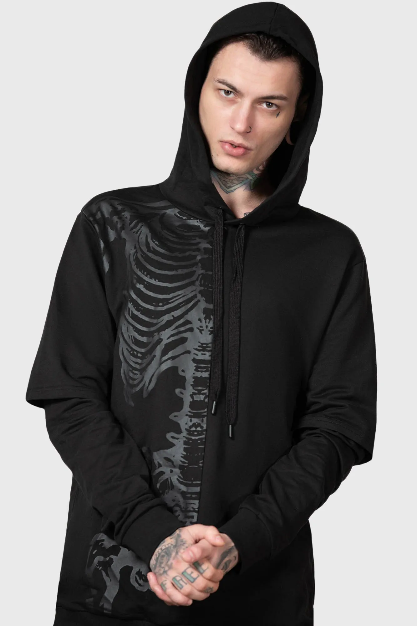Bad2the Hoodie sold by Killstar product image thumbnail 2